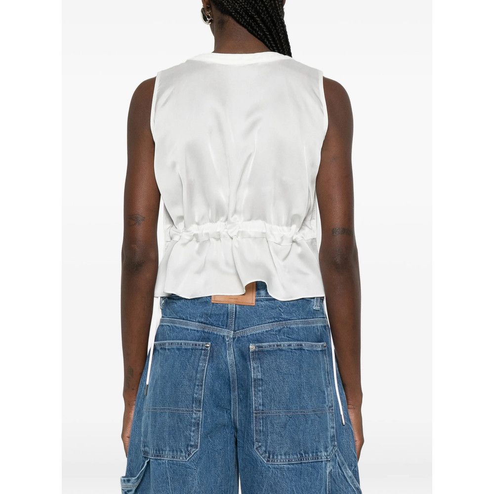 Sacai Sacai WHITE Jackets - Waistcoat & Gilets Size M / US 6-8 / IT 42-44 - 3 Thumbnail
