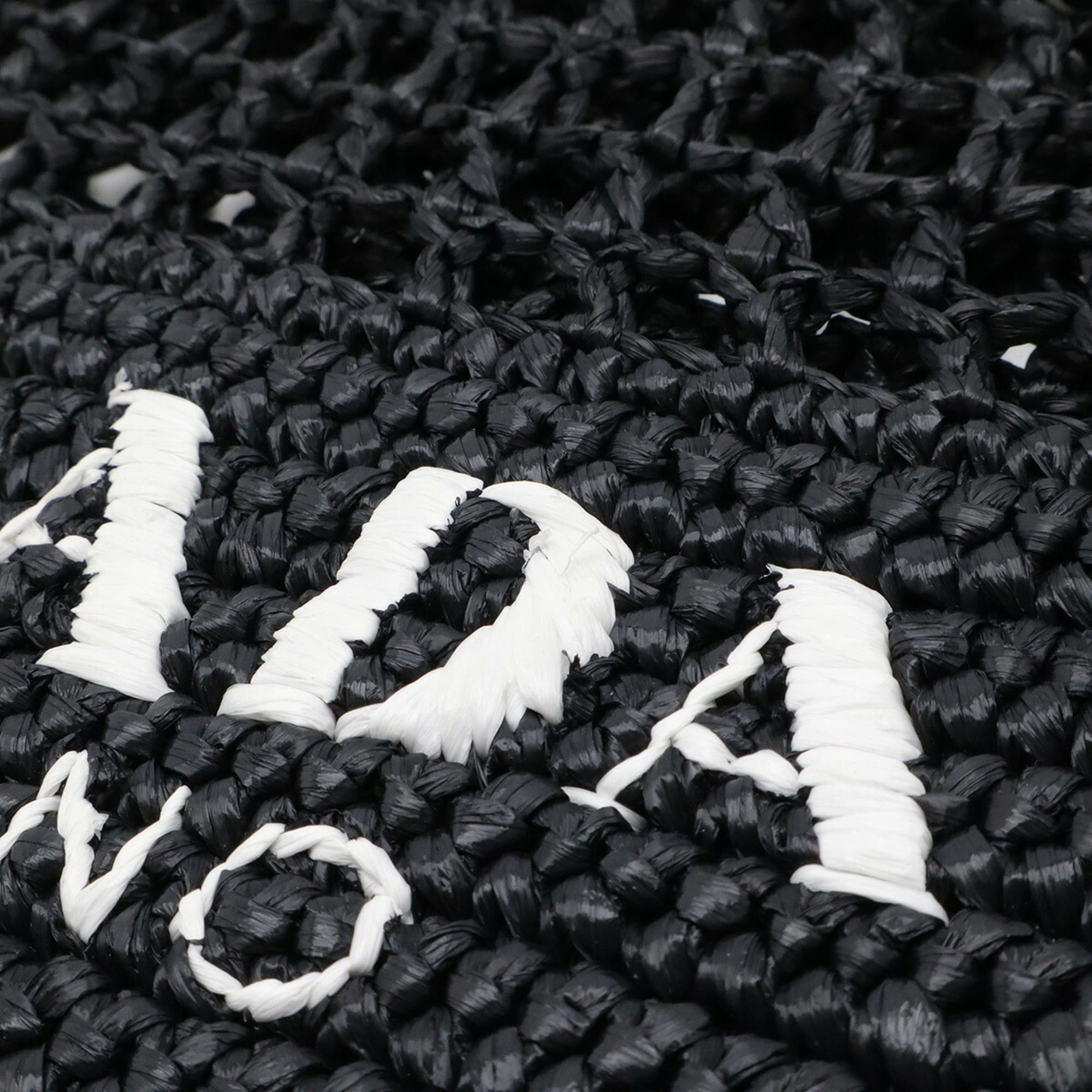Prada Prada Crochet Tote Bag Shoulder Black White 1BG393 Size ONE SIZE - 5 Thumbnail