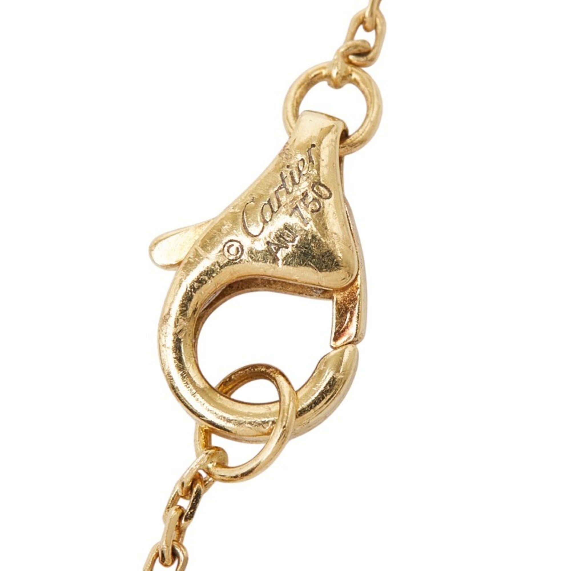 Cartier Cartier Amulette de XS Necklace in 18K Yellow Gold with Diamonds and White Shell, Women's Size ONE SIZE - 5 Thumbnail