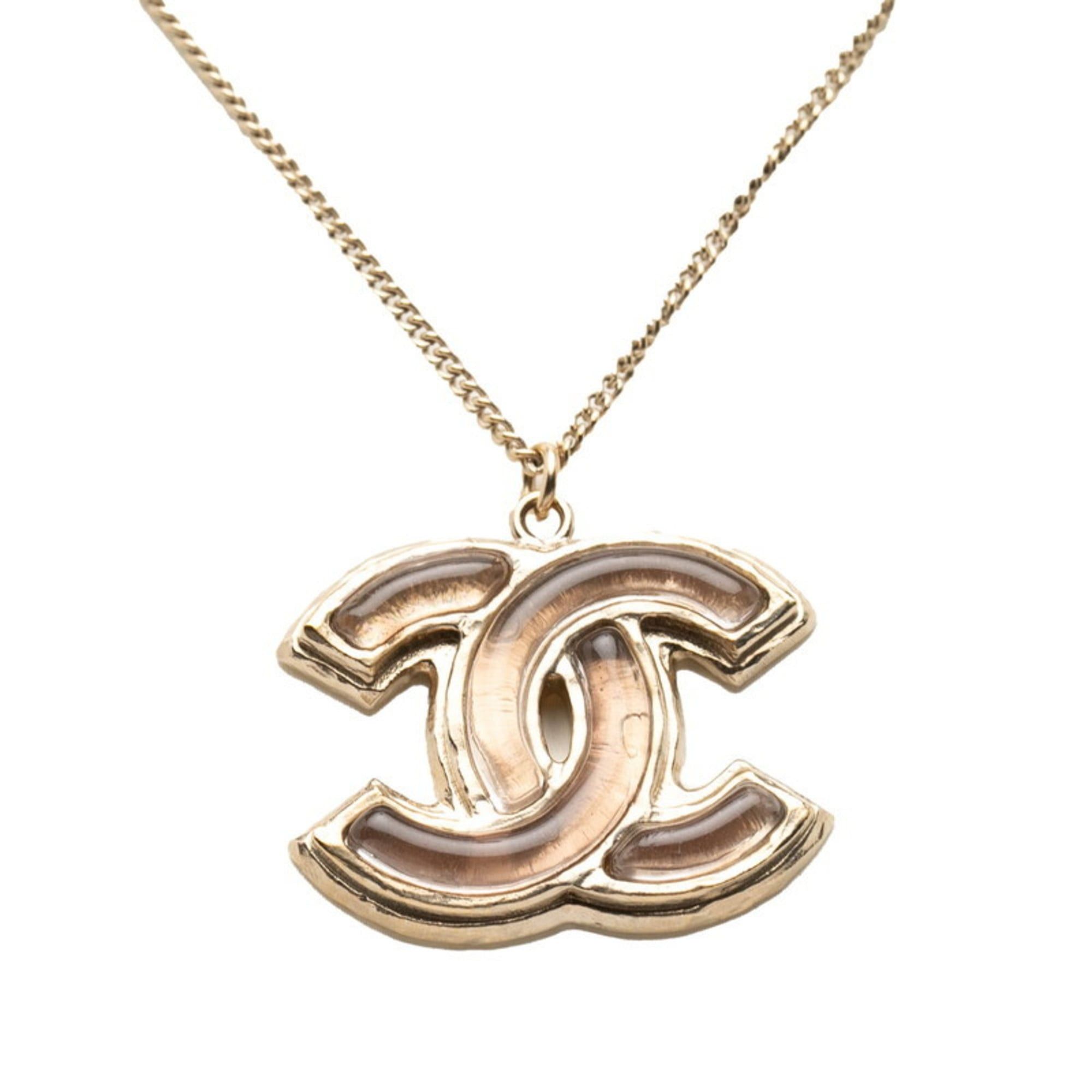 Chanel Chanel Coco Mark Necklace, Gold Plated, Women's, CHANEL Size ONE SIZE - 2 Thumbnail