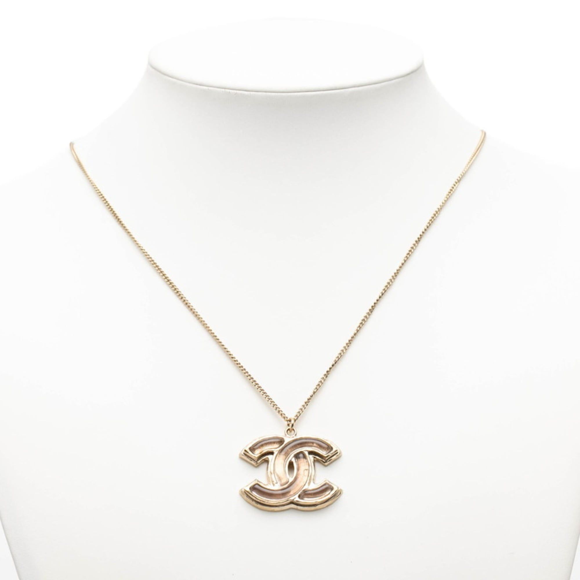 Chanel Chanel Coco Mark Necklace, Gold Plated, Women's, CHANEL Size ONE SIZE - 8 Thumbnail