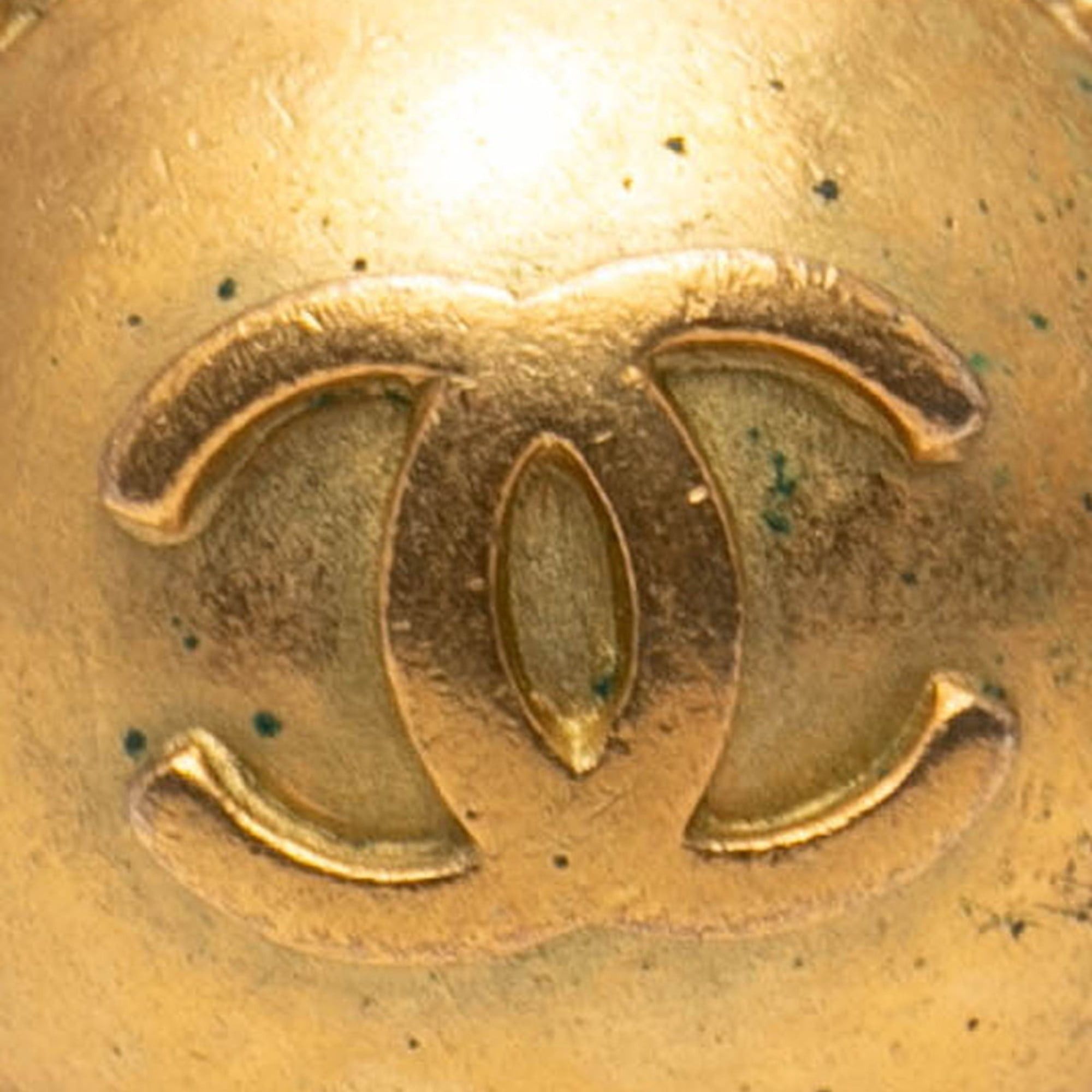 Chanel Vintage Chanel Coco Mark Earrings, Gold Plated, Women's, CHANEL Size ONE SIZE - 5 Thumbnail