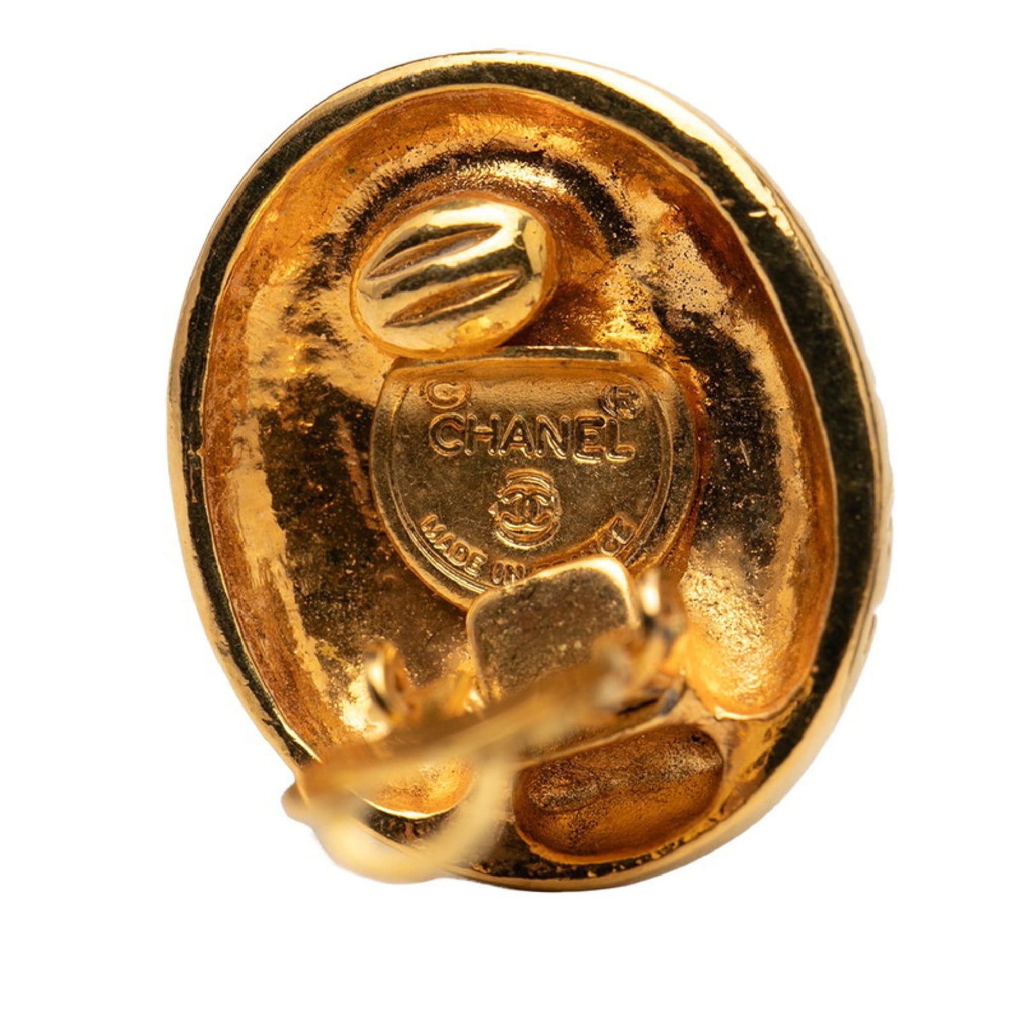 Chanel Vintage Chanel Mademoiselle Earrings, Gold Plated, Women's, CHANEL Size ONE SIZE - 3 Thumbnail