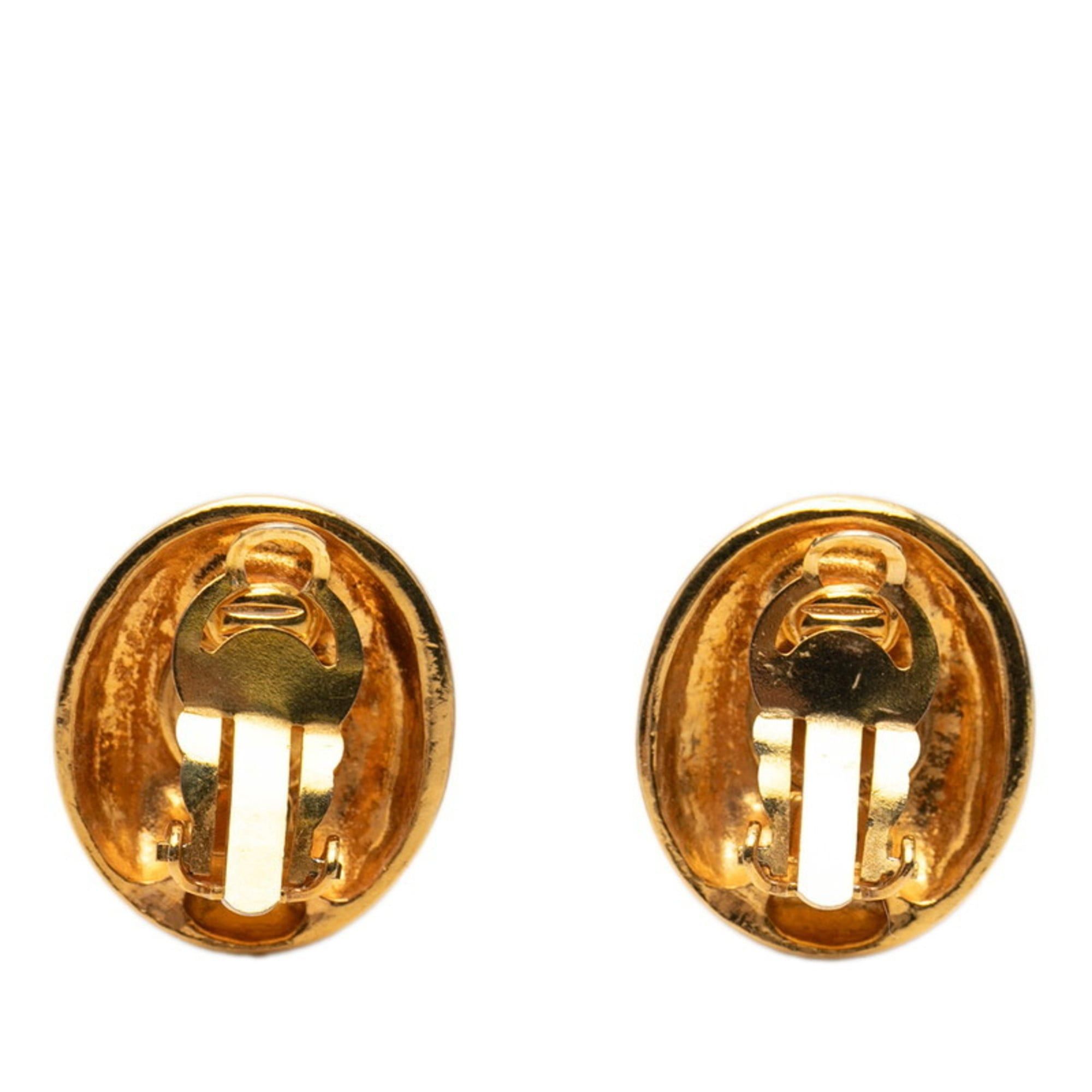 Chanel Vintage Chanel Mademoiselle Earrings, Gold Plated, Women's, CHANEL Size ONE SIZE - 2 Thumbnail