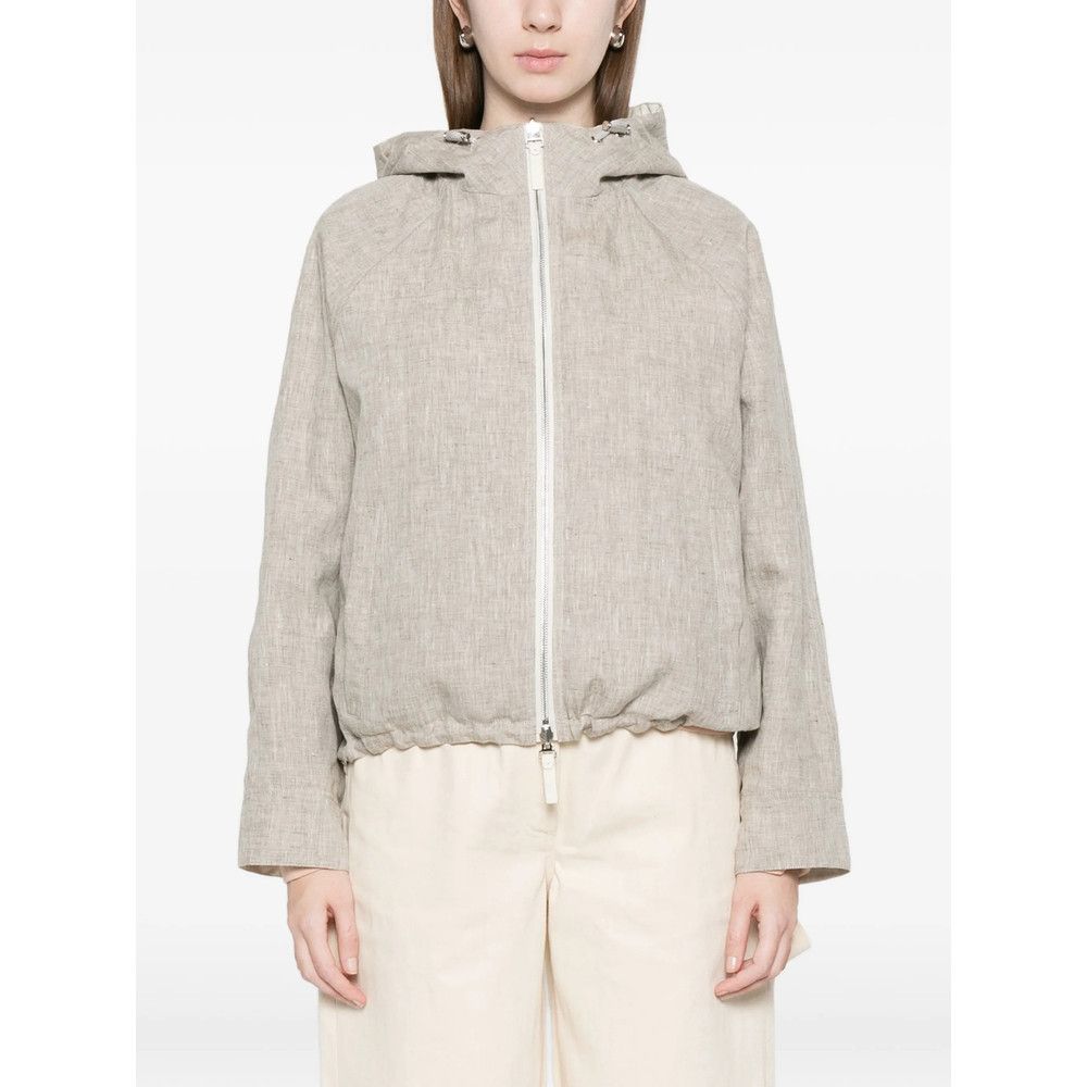 Yves Salomon Yves Salomon NEUTRALS Jackets - Bomber Jackets Size M / US 6-8 / IT 42-44 - 6 Thumbnail