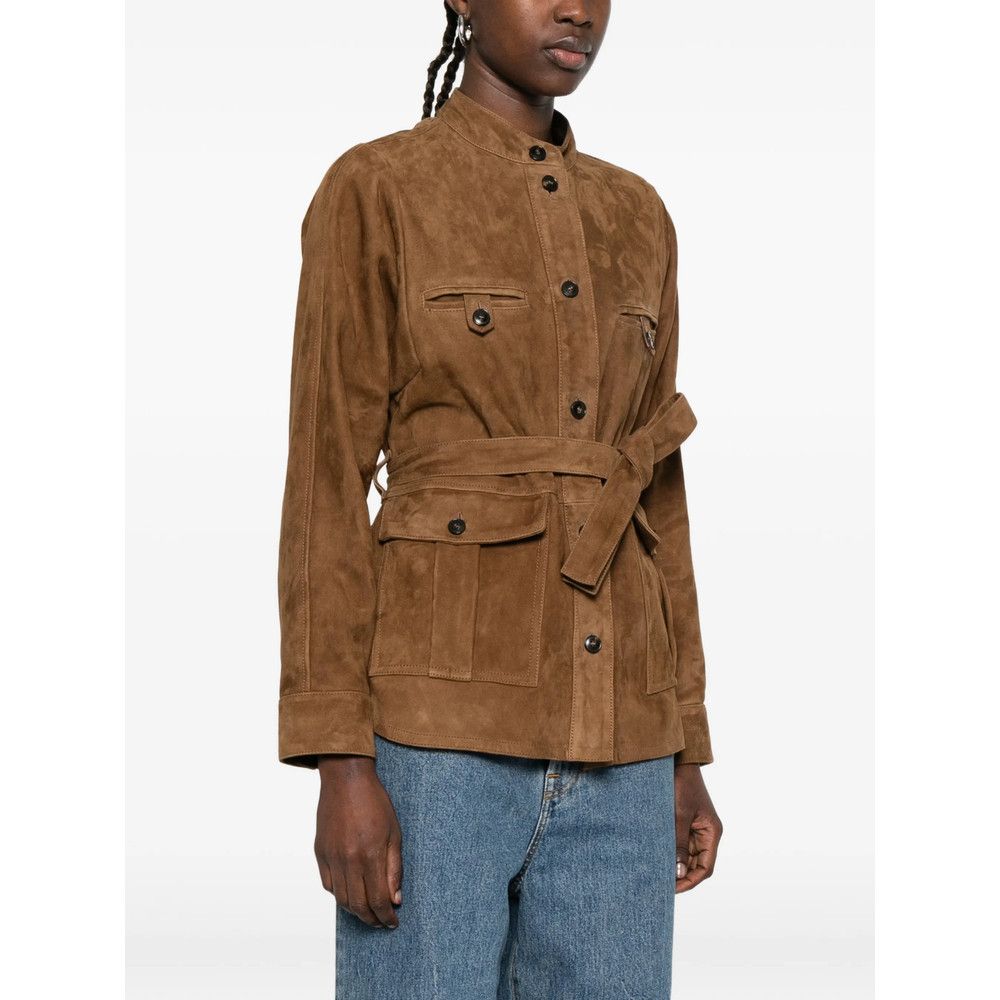 Yves Salomon Yves Salomon BROWN Jackets - Leather Jackets Size S / US 4 / IT 40 - 2 Thumbnail