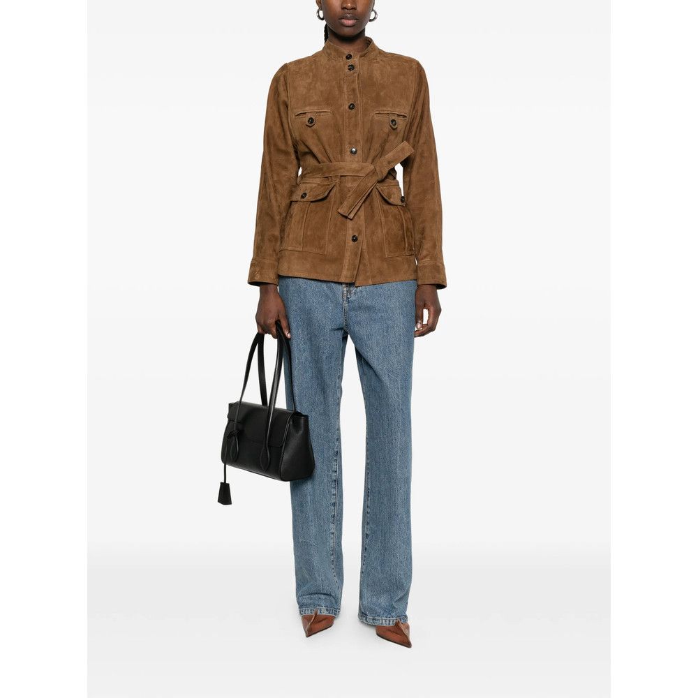 Yves Salomon Yves Salomon BROWN Jackets - Leather Jackets Size S / US 4 / IT 40 - 3 Thumbnail