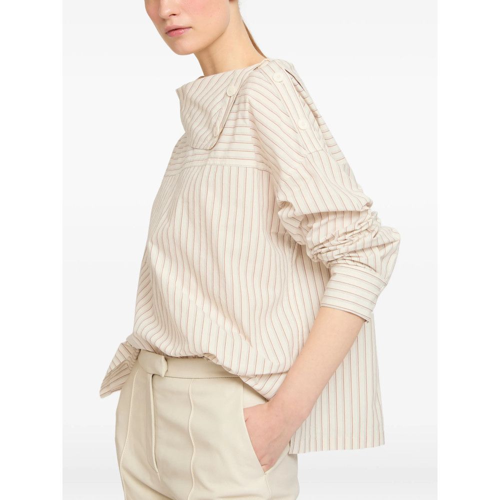 Yves Salomon Yves Salomon NEUTRALS Tops - Blouses Size M / US 6-8 / IT 42-44 - 2 Thumbnail