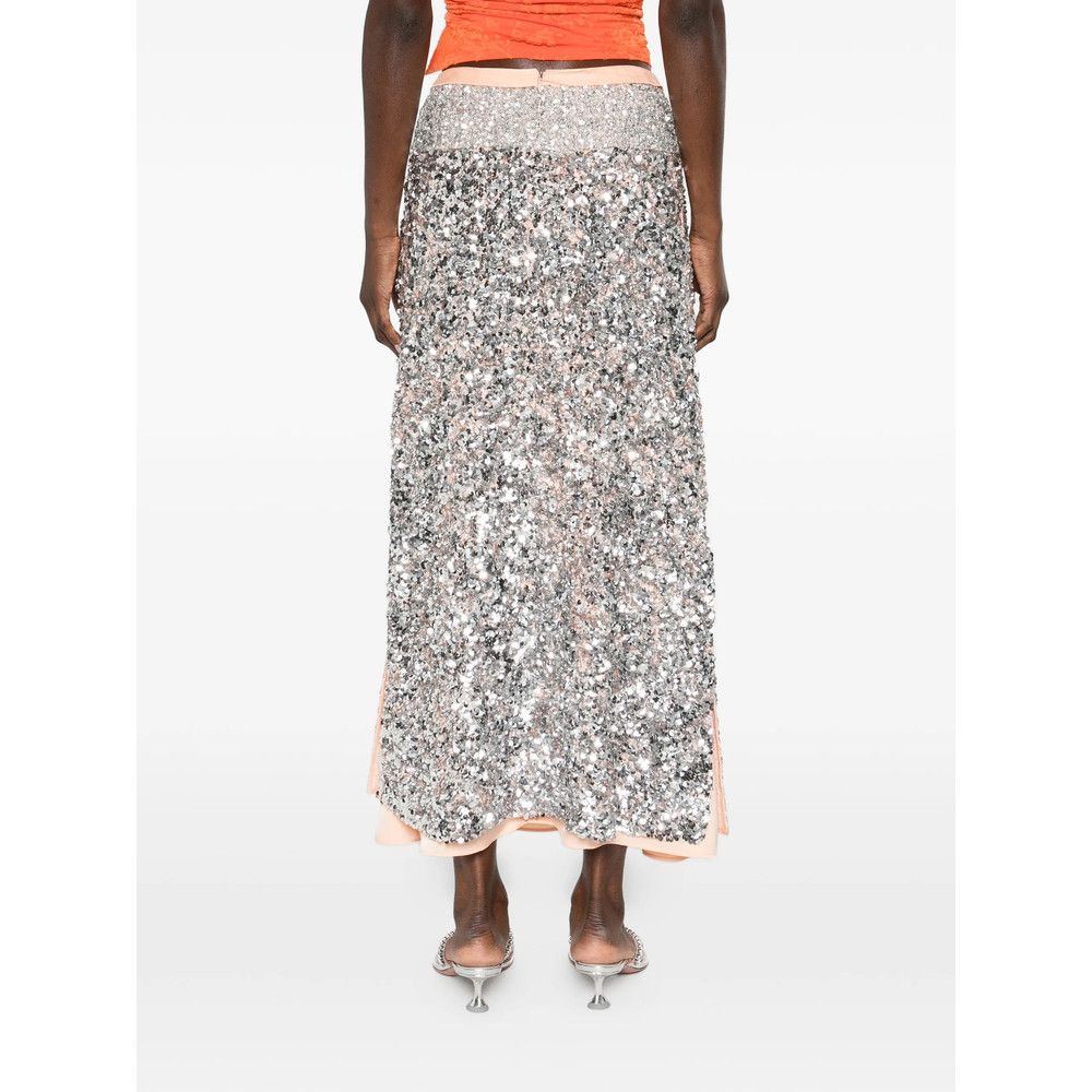 Paco Rabanne Rabanne SILVER Skirts - Straight Skirts Size 27" / US 4 / IT 40 - 5 Thumbnail
