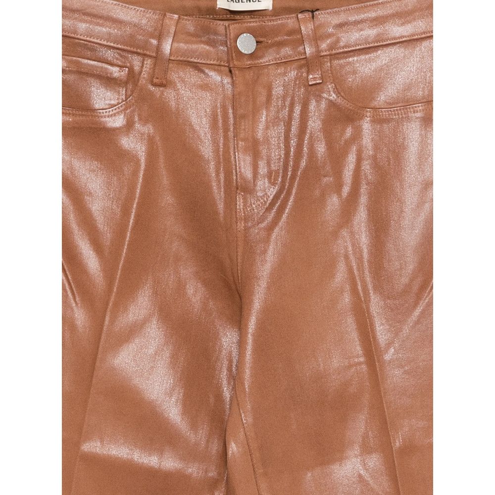 L'AGENCE L'agence BROWN Denim - Straight-Leg Jeans Size 25" / US 0 / IT 36 - 2 Thumbnail