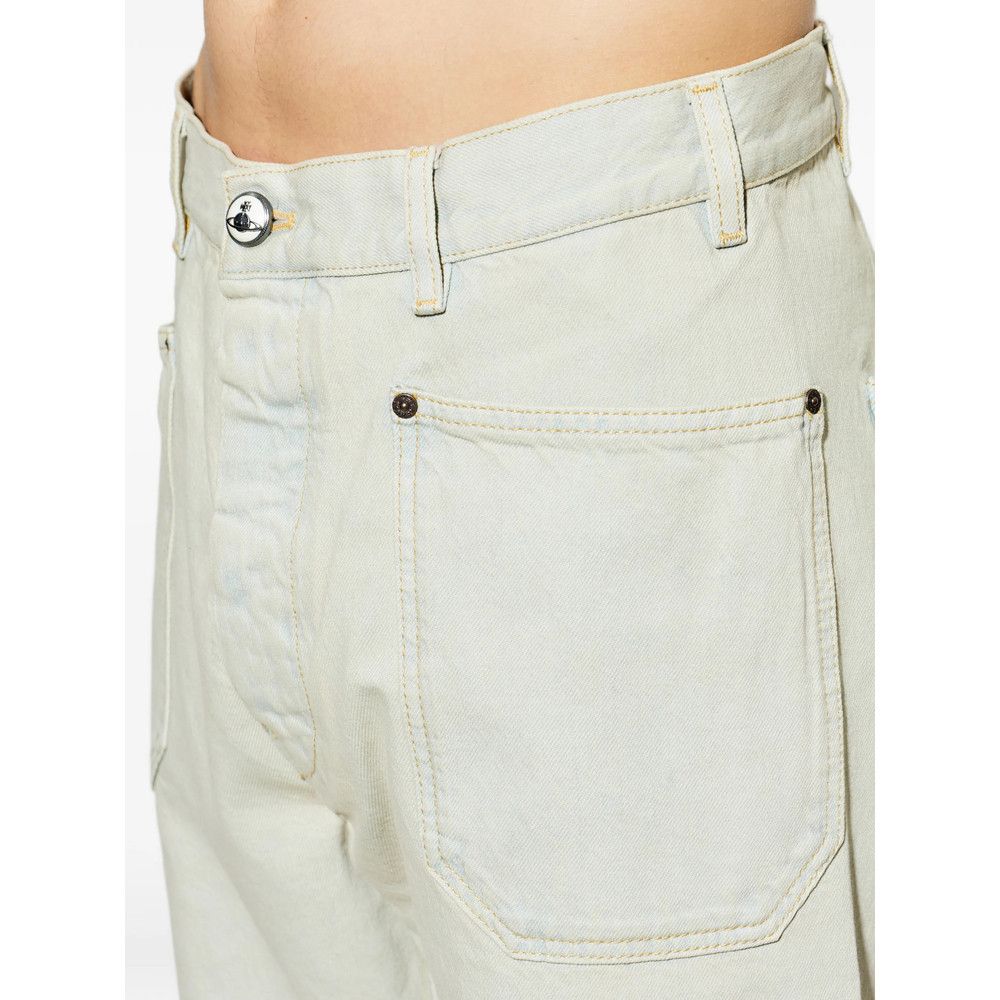 Vivienne Westwood Vivienne Westwood NEUTRALS Denim - Regular & Straight-Leg Jeans Size US 30 / EU 46 - 3 Thumbnail