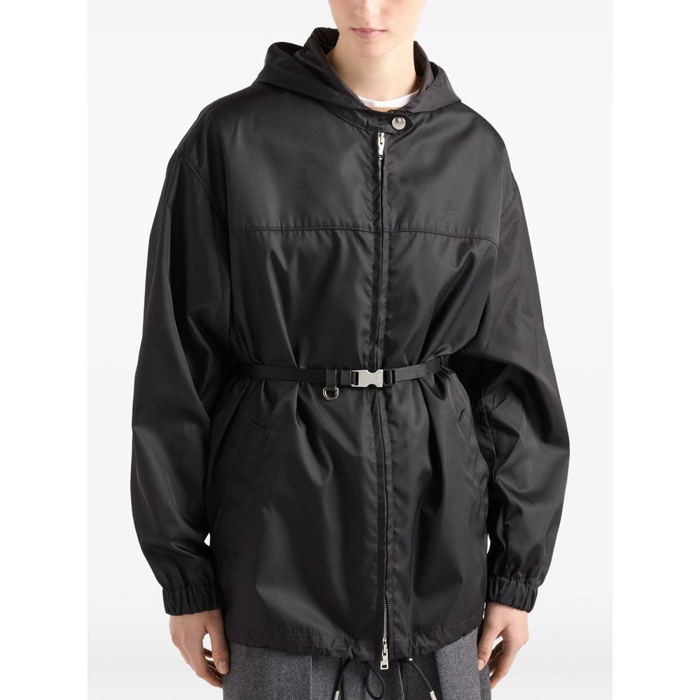 Prada Prada BLACK Jackets - Oversized Jackets Size S / US 4 / IT 40 - 4 Thumbnail