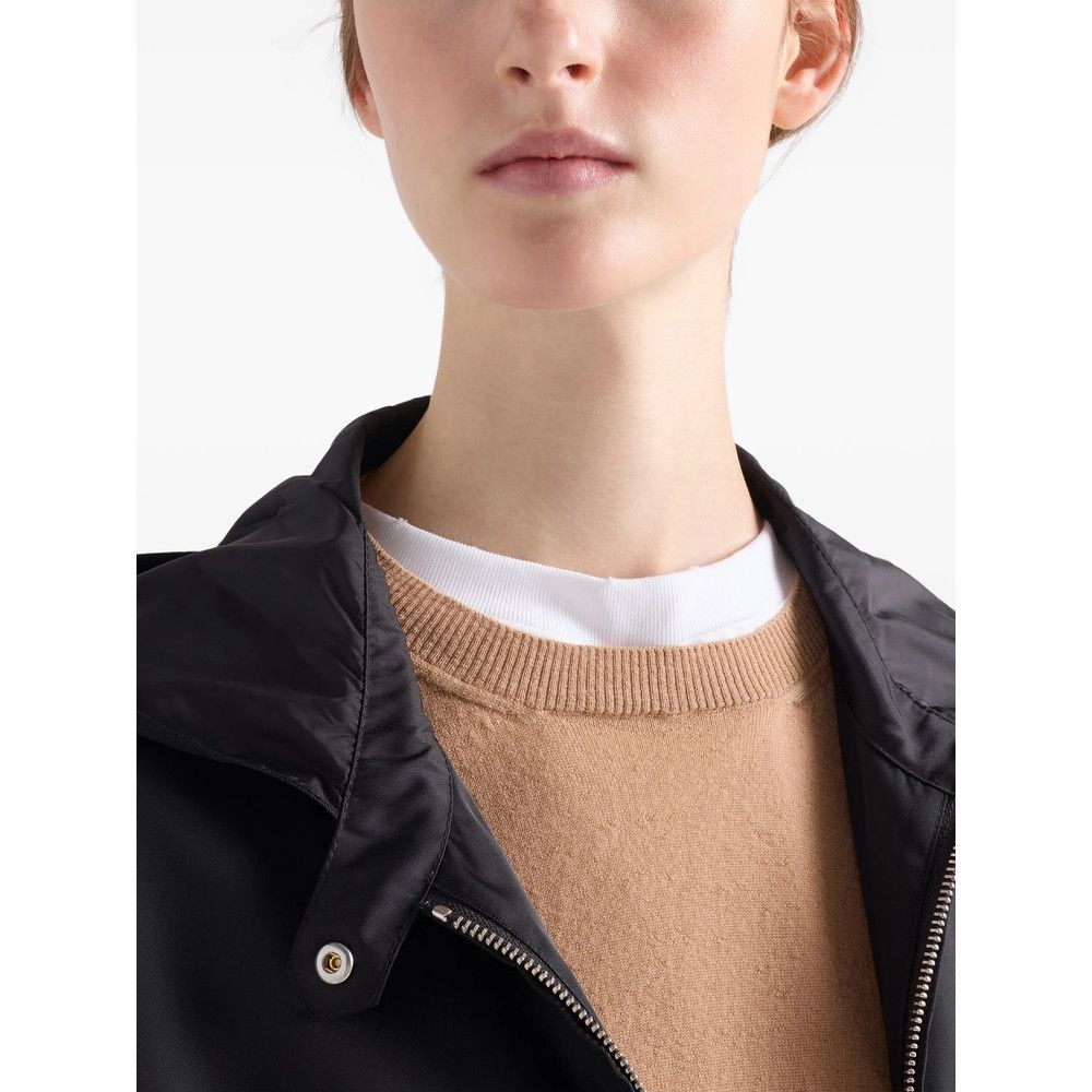 Prada Prada BLACK Jackets - Oversized Jackets Size S / US 4 / IT 40 - 6 Thumbnail