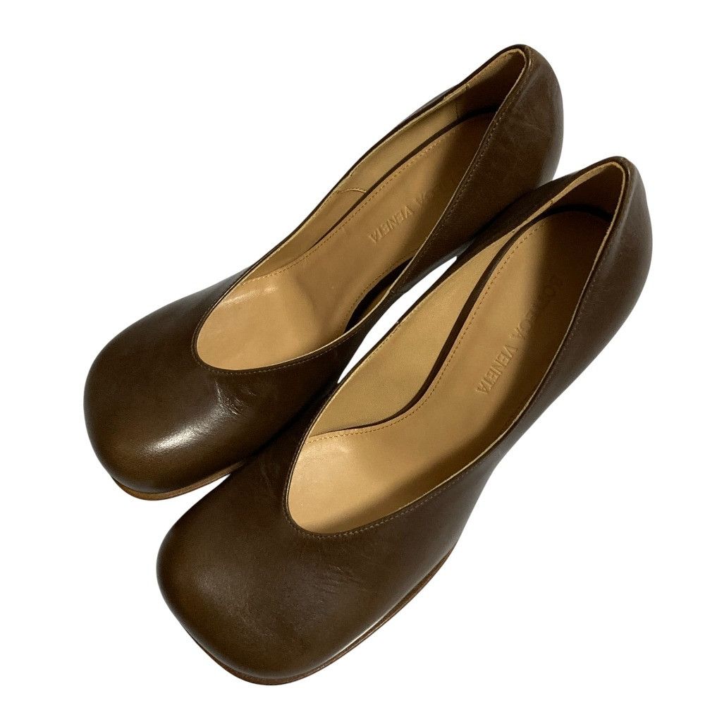Bottega Veneta Bottega Veneta Bottega Veneta Square Toe Leather Pumps Leather Shoes DUTY FREE for USA Size ONE SIZE - 2 Thumbnail