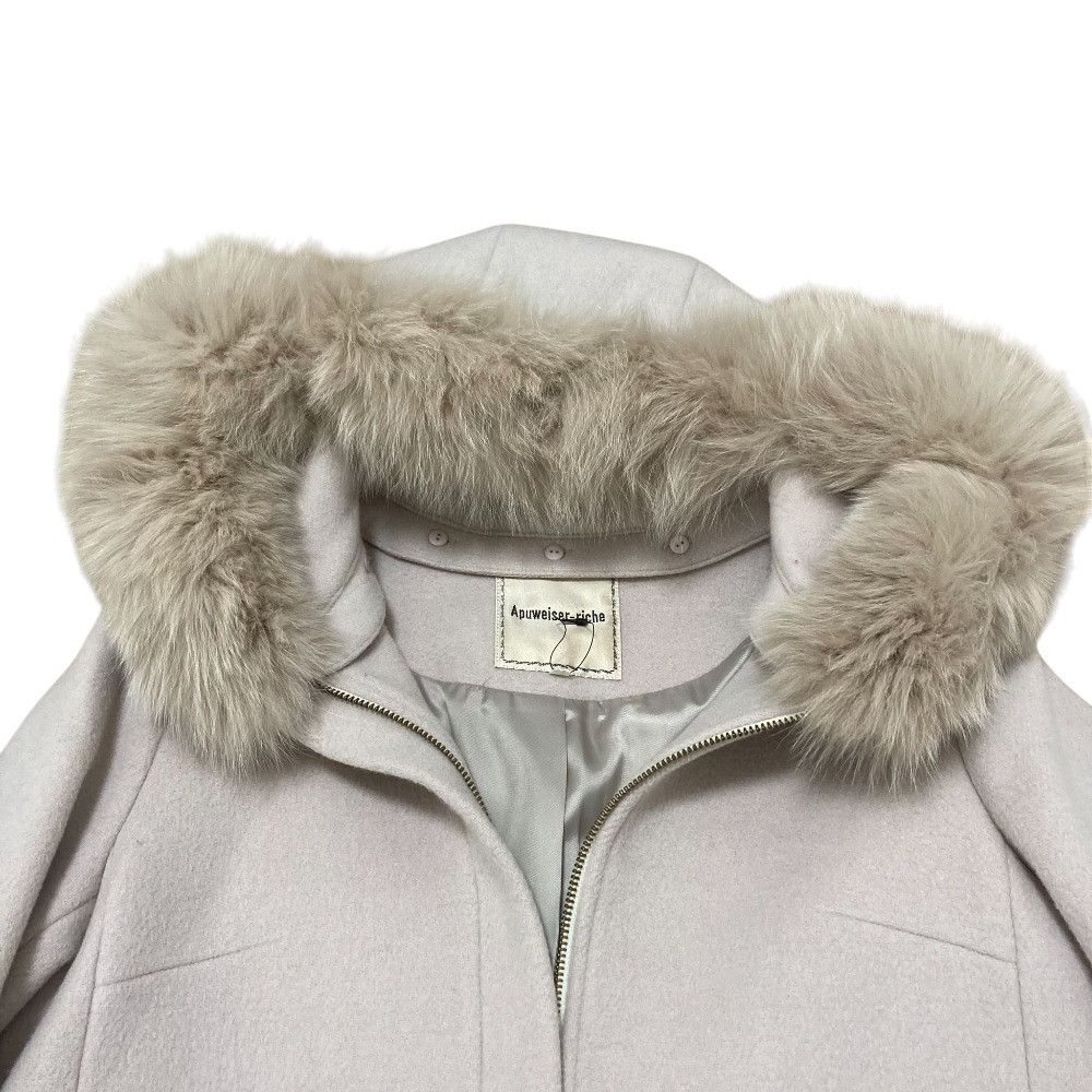 Other Other Apuweiser-riche 5WAY No Collar Wool Coat Fur Outerwear DUTY FREE for USA Size ONE SIZE - 6 Thumbnail