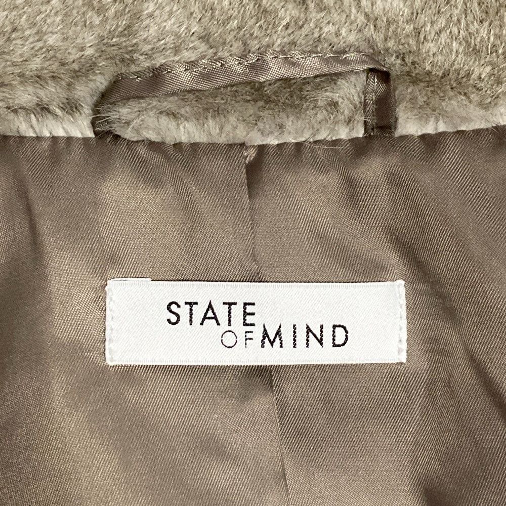Other Other STATE OF MIND Eco Fur Hoodie Blouson Fur Outerwear 9254040399LGY DUTY FREE for USA Size ONE SIZE - 5 Thumbnail