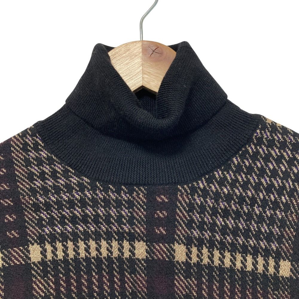 Other Other Dries Van Noten Check Turtleneck Knit Sweater Textile Tops DUTY FREE for USA Size ONE SIZE - 3 Thumbnail