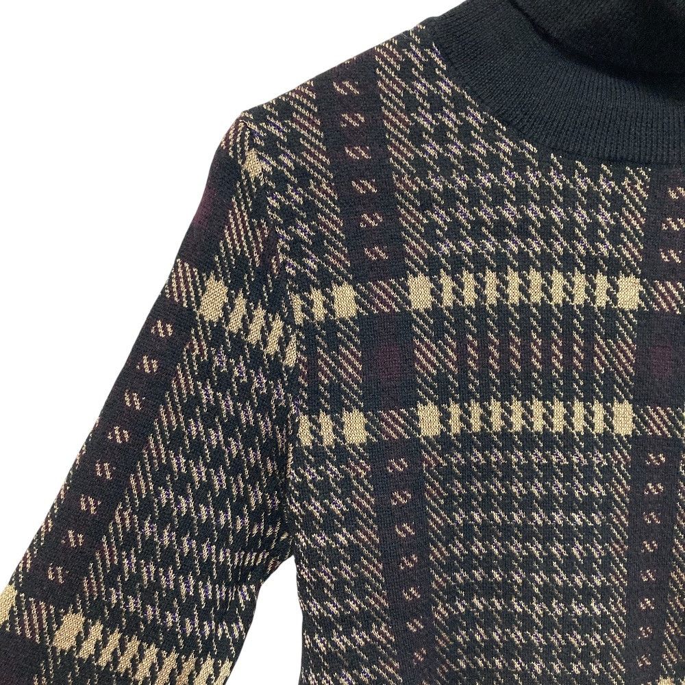 Other Other Dries Van Noten Check Turtleneck Knit Sweater Textile Tops DUTY FREE for USA Size ONE SIZE - 5 Thumbnail