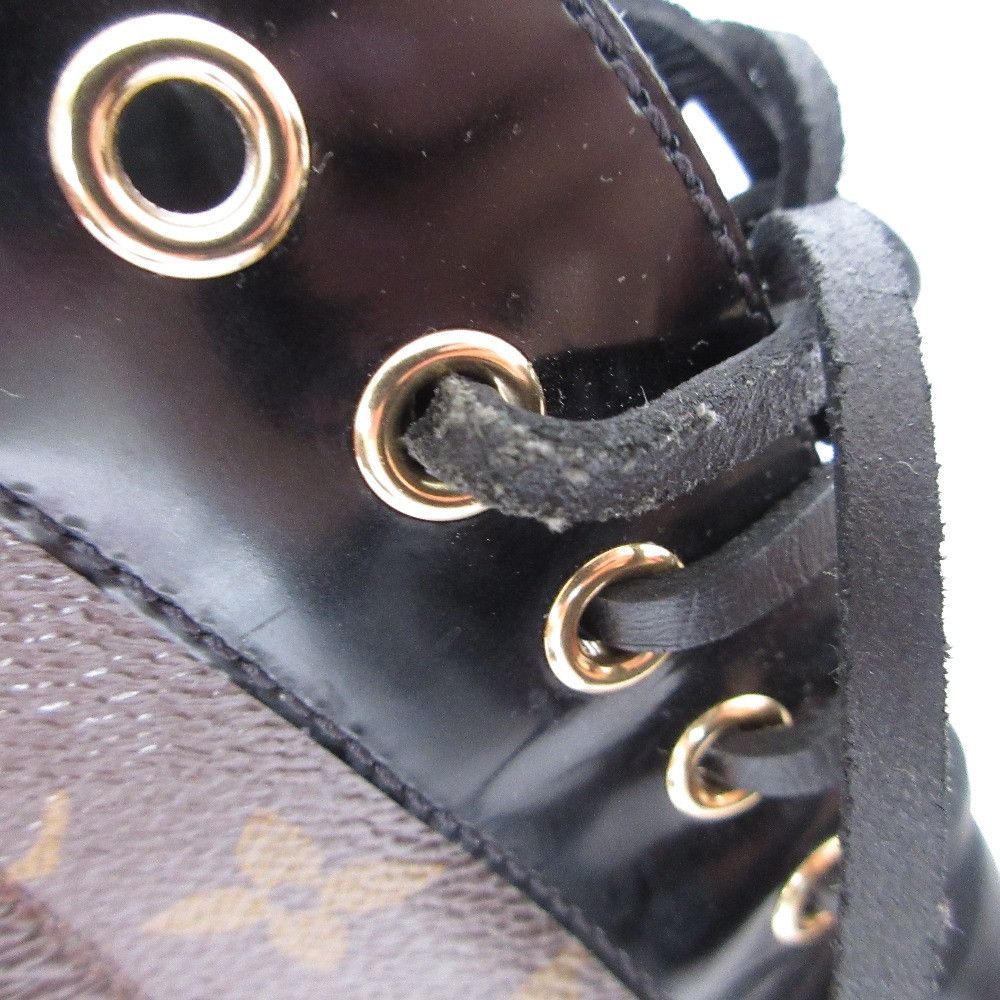 Louis Vuitton Louis Vuitton Star Trail Monogram Lace Up Short Boots Textile Shoes DUTY FREE for USA