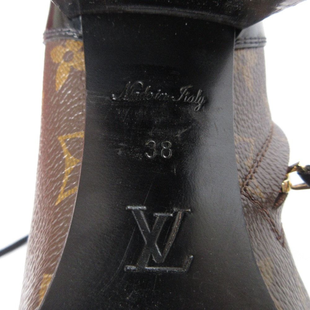 Louis Vuitton Louis Vuitton Star Trail Monogram Lace Up Short Boots Textile Shoes DUTY FREE for USA