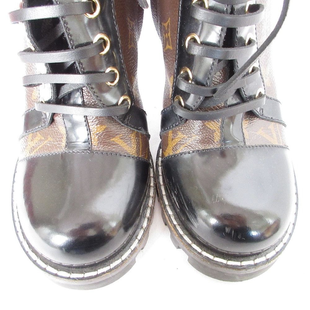 Louis Vuitton Louis Vuitton Star Trail Monogram Lace Up Short Boots Textile Shoes DUTY FREE for USA