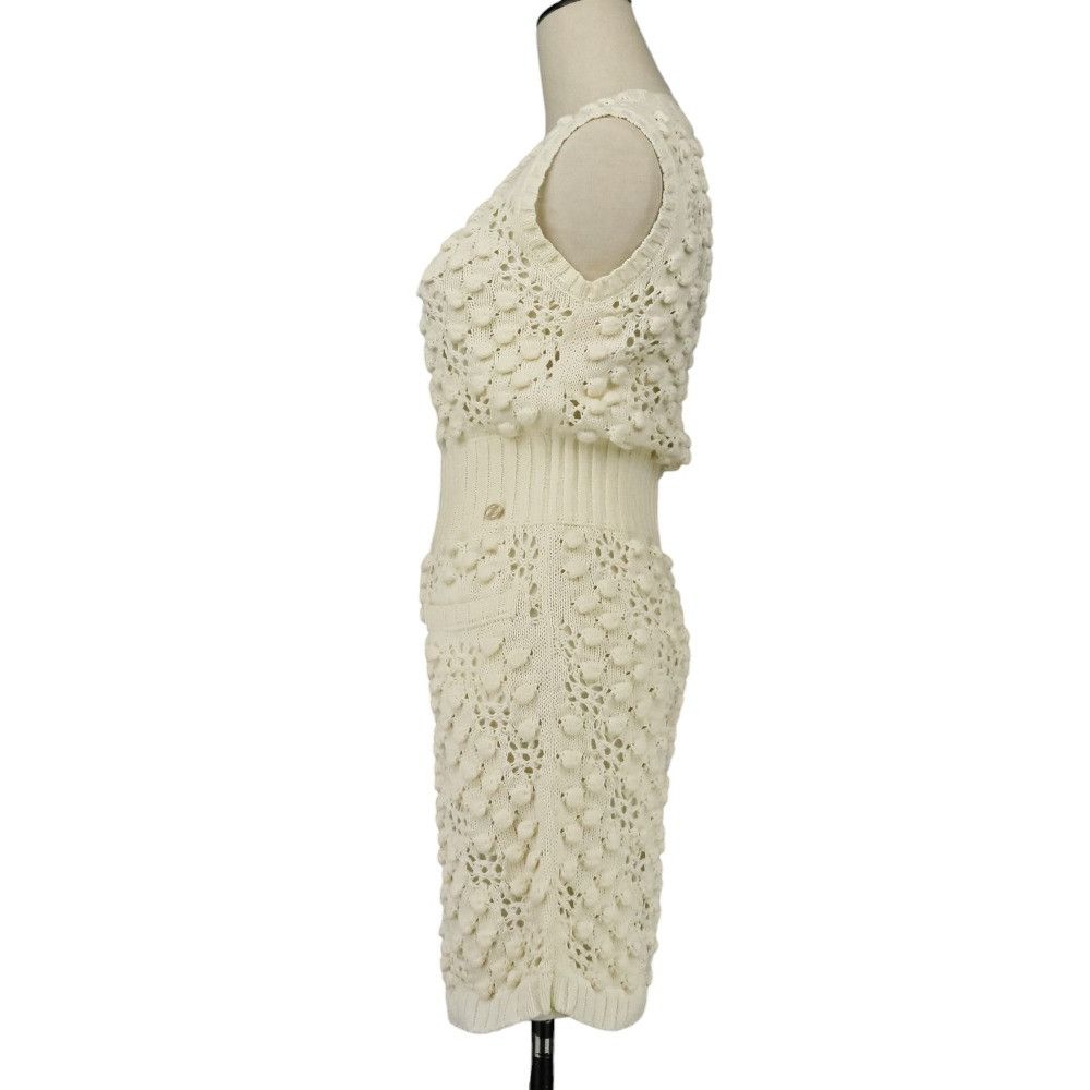 Chanel Chanel Chanel Coco Mark Crochet Knit Dress Others Dresses P56168K07331 DUTY FREE for USA Size ONE SIZE - 3 Thumbnail