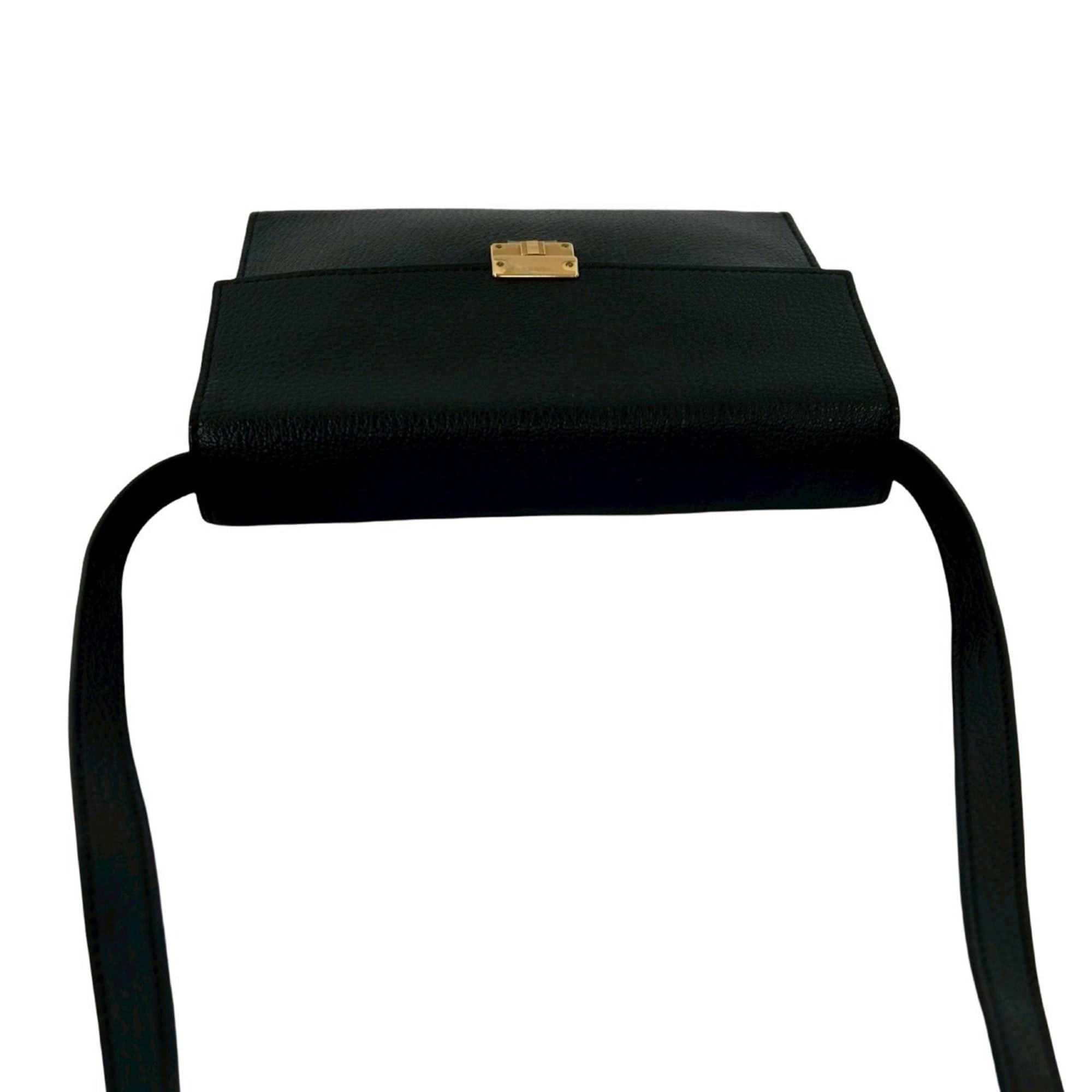 Hermes Y HERMES Hermès Click 16 Chevre Leather Shoulder Bag/Pochette Black 30486 Size ONE SIZE - 4 Thumbnail