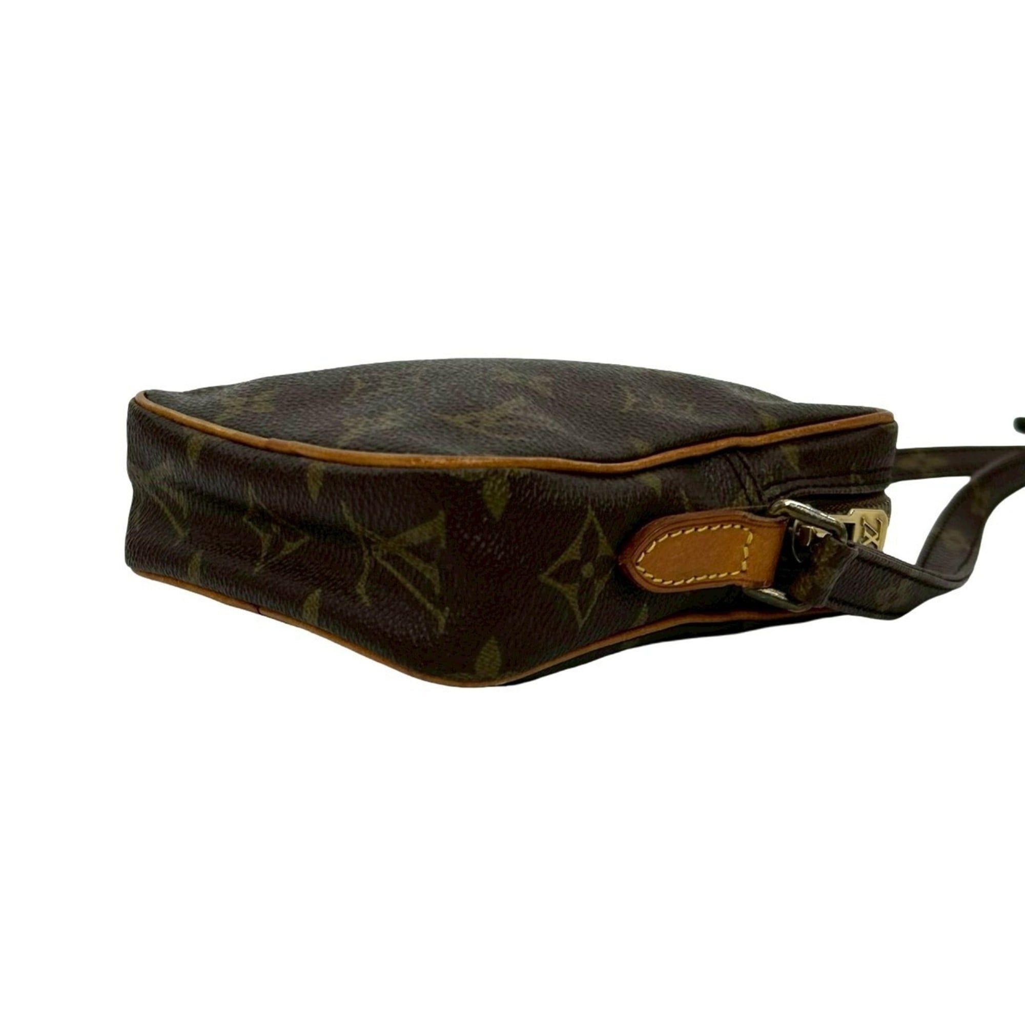 Louis Vuitton LOUIS VUITTON Mini Danube Monogram Leather Shoulder Bag/Pochette Brown 82243 Size ONE SIZE - 8 Thumbnail