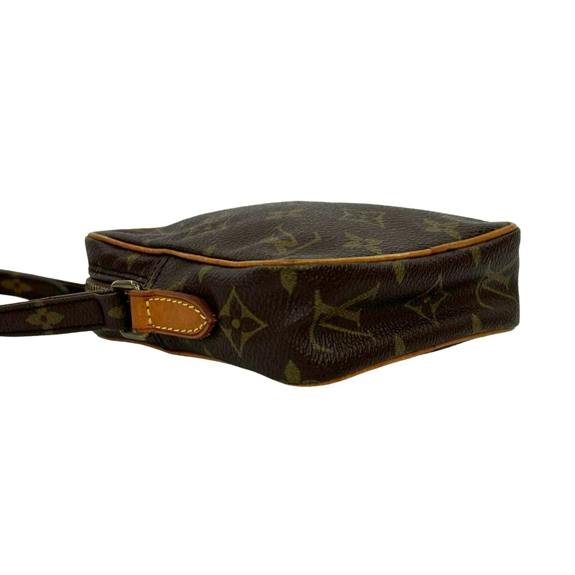 Louis Vuitton LOUIS VUITTON Mini Danube Monogram Leather Shoulder Bag/Pochette Brown 82243 Size ONE SIZE - 7 Thumbnail
