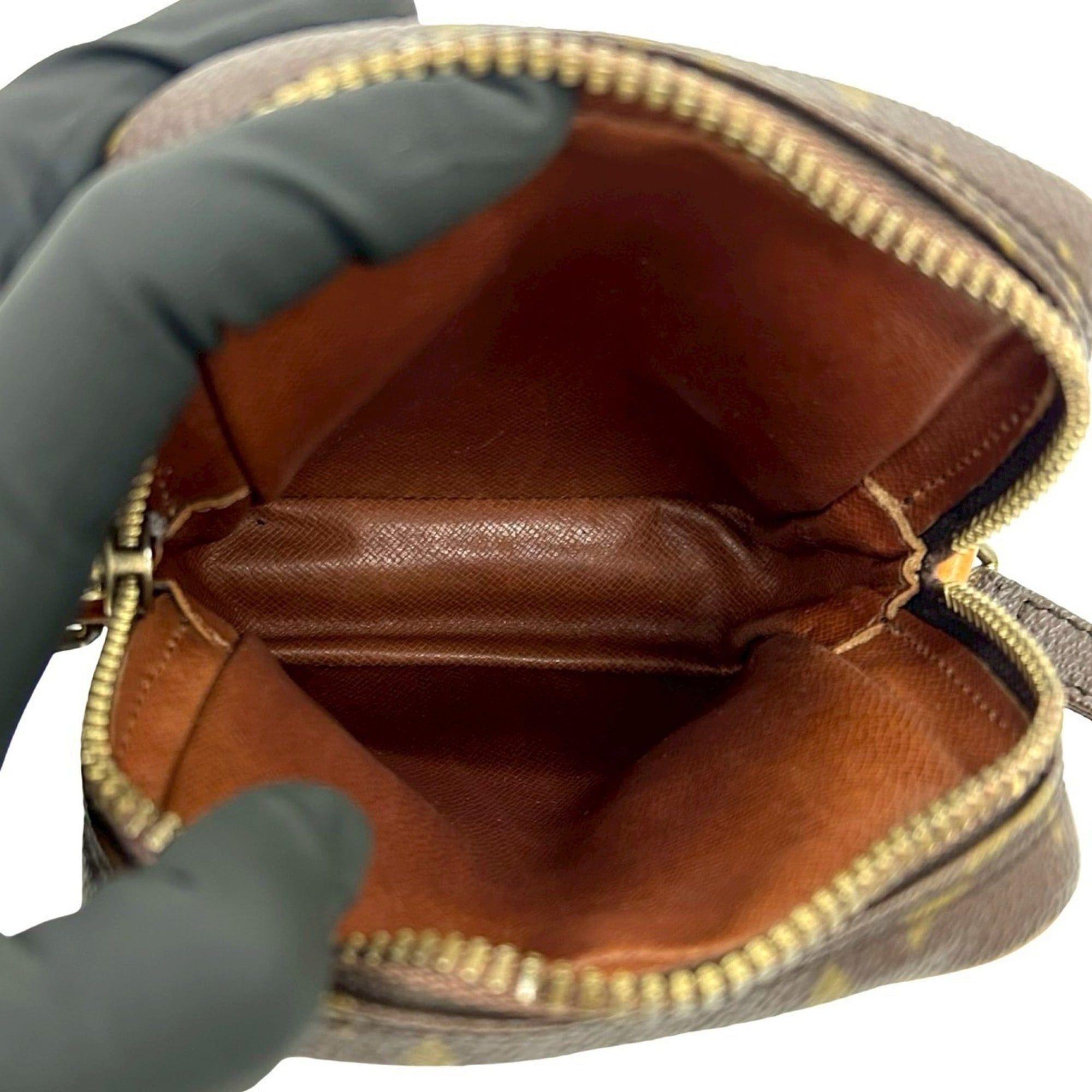 Louis Vuitton LOUIS VUITTON Mini Danube Monogram Leather Shoulder Bag/Pochette Brown 82243 Size ONE SIZE - 9 Thumbnail
