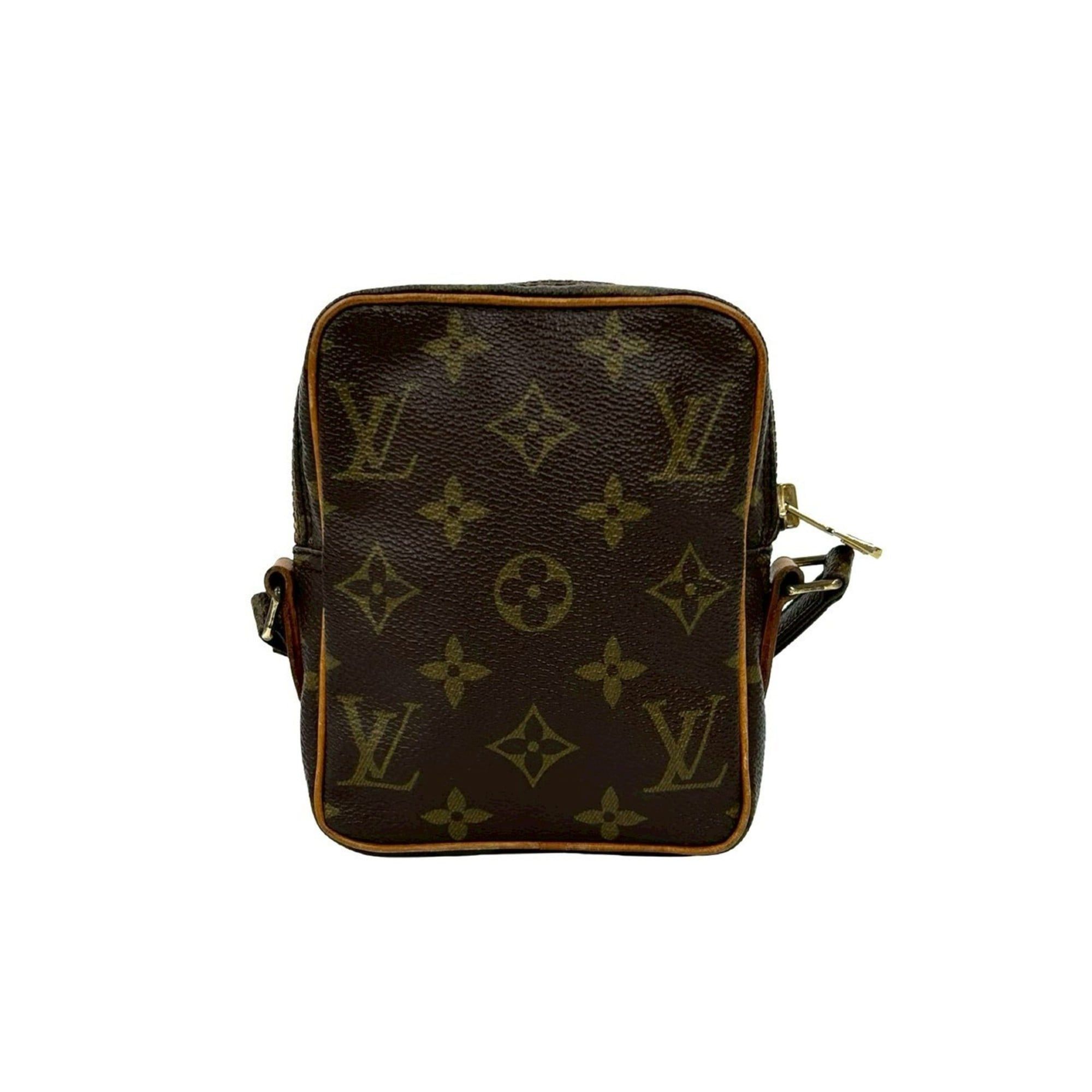 Louis Vuitton LOUIS VUITTON Mini Danube Monogram Leather Shoulder Bag/Pochette Brown 82243 Size ONE SIZE - 3 Thumbnail