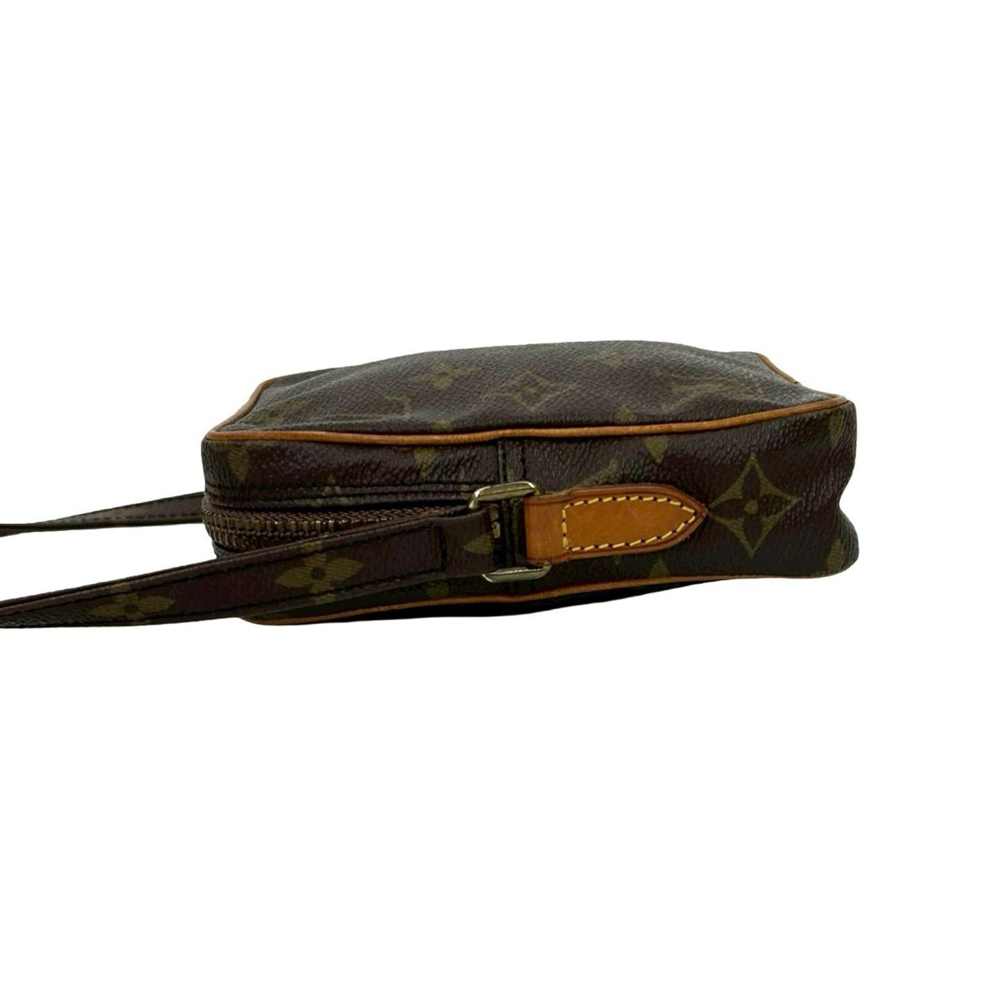 Louis Vuitton LOUIS VUITTON Mini Danube Monogram Leather Shoulder Bag/Pochette Brown 82243 Size ONE SIZE - 5 Thumbnail