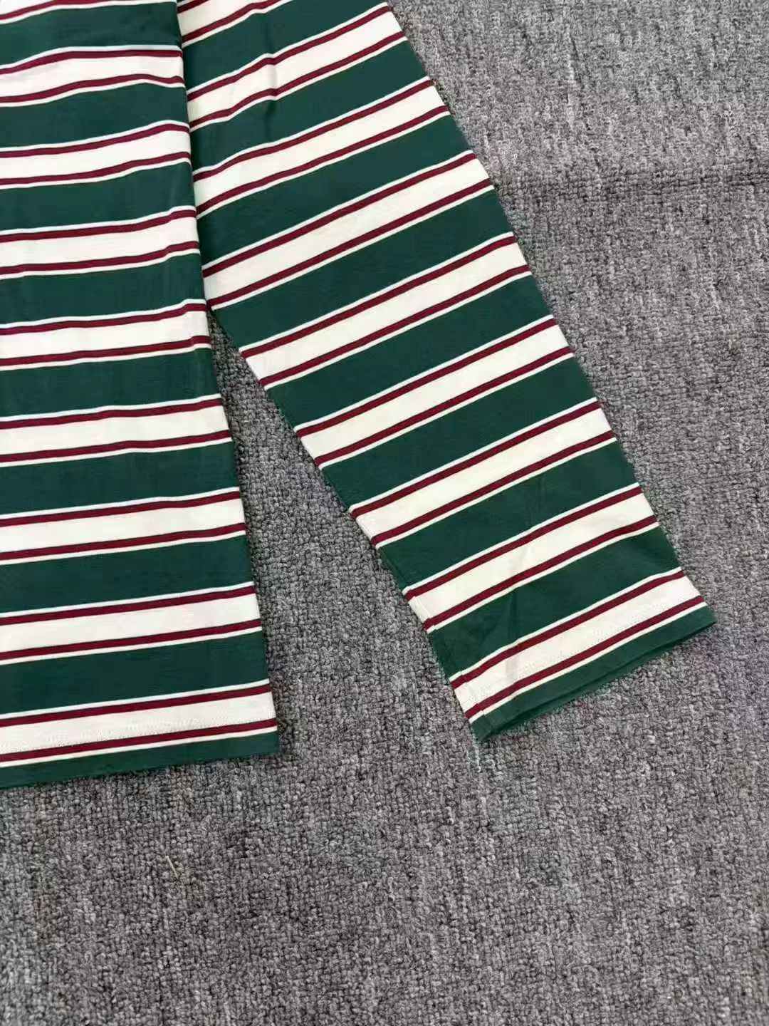 Miu Miu miumiu green and white striped long sleeve top Size S / US 4 / IT 40 - 5 Thumbnail