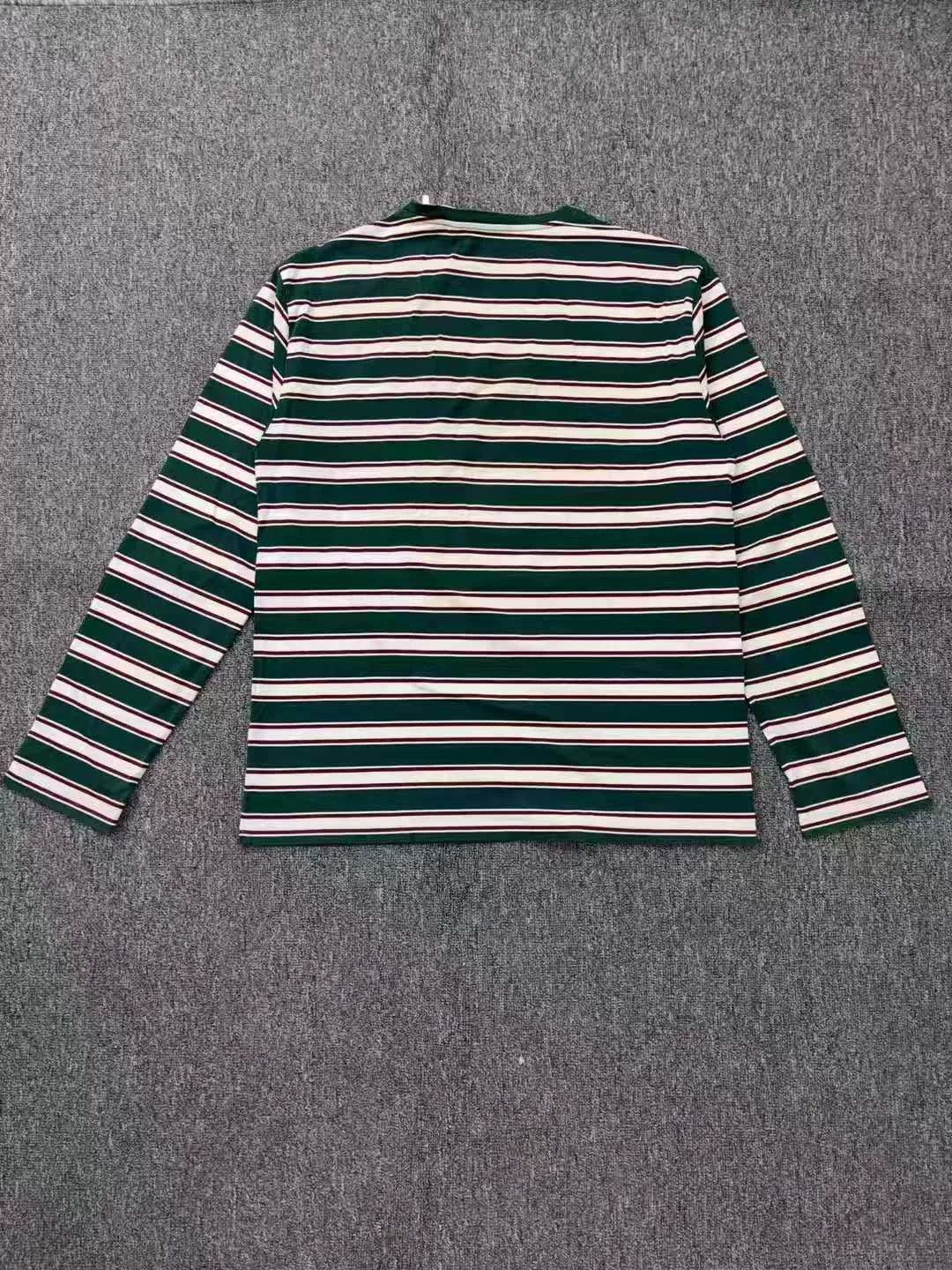 Miu Miu miumiu green and white striped long sleeve top Size S / US 4 / IT 40 - 3 Thumbnail