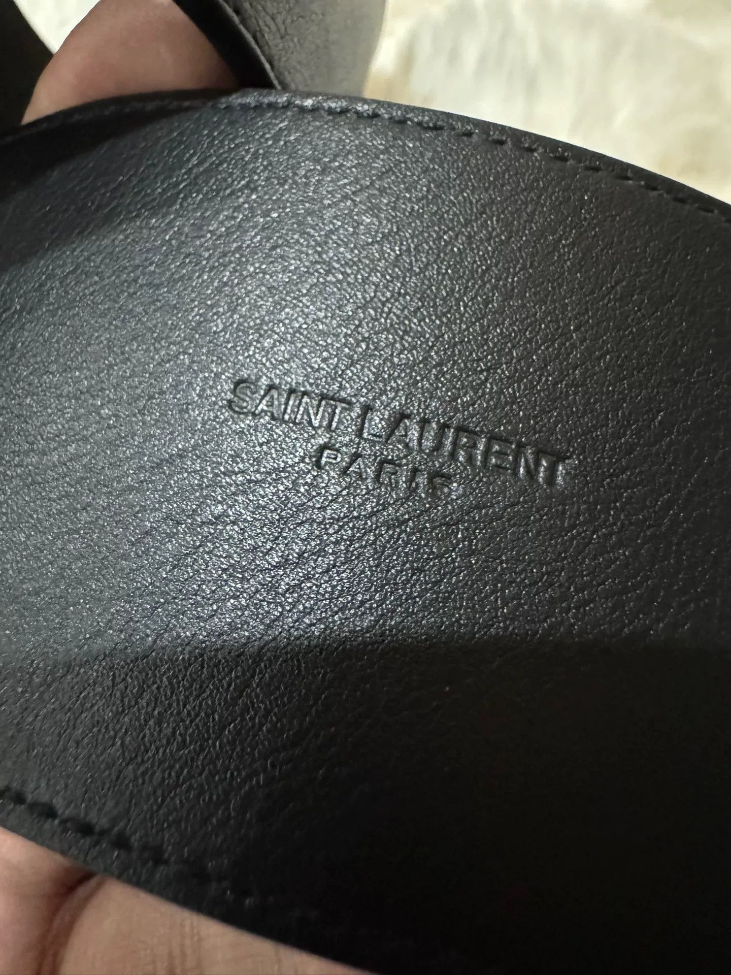 Yves Saint Laurent Saint Laurent Women's Black Gold Waist Belt Size ONE SIZE - 6 Thumbnail