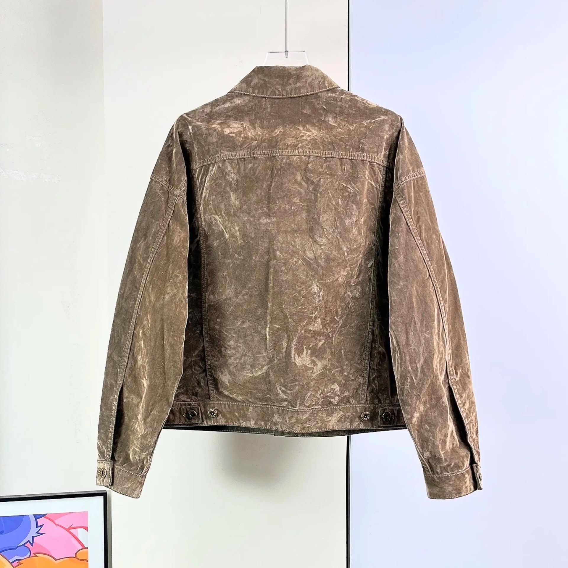 Miu Miu Miu Miu Khaki Velvet Denim Jacket Size M / US 6-8 / IT 42-44 - 5 Thumbnail