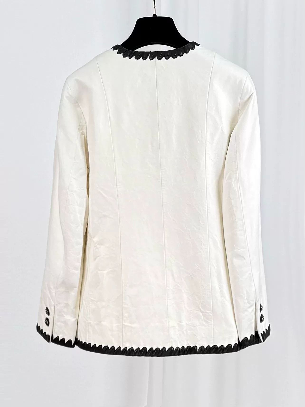 Chanel Chanel 21C Black Trim Lambskin Coat Size M / US 6-8 / IT 42-44 - 2 Thumbnail