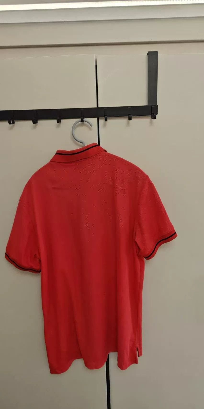 Burberry Burberry Red Polo Shirt Size 180 Size US M / EU 48-50 / 2 - 2 Thumbnail