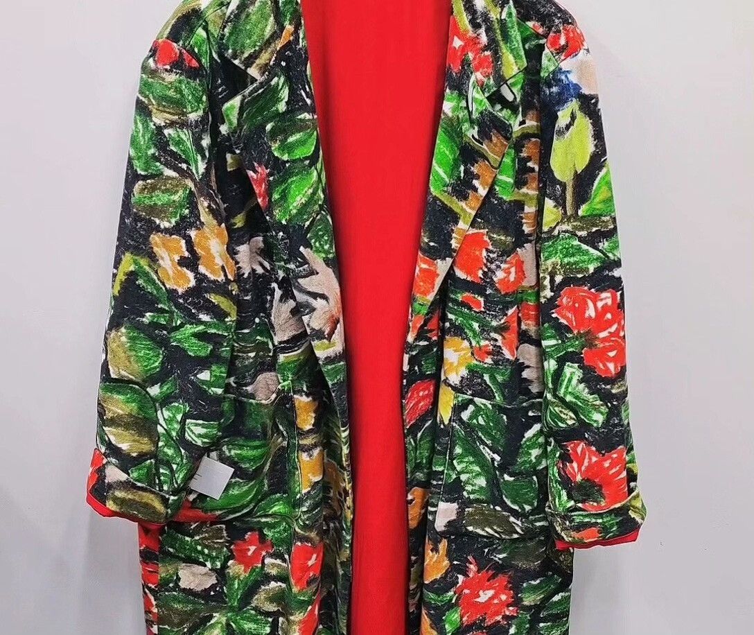 Daniela Gregis Daniela Gregis Printed Velvet Coat Size M / US 6-8 / IT 42-44 - 3 Thumbnail