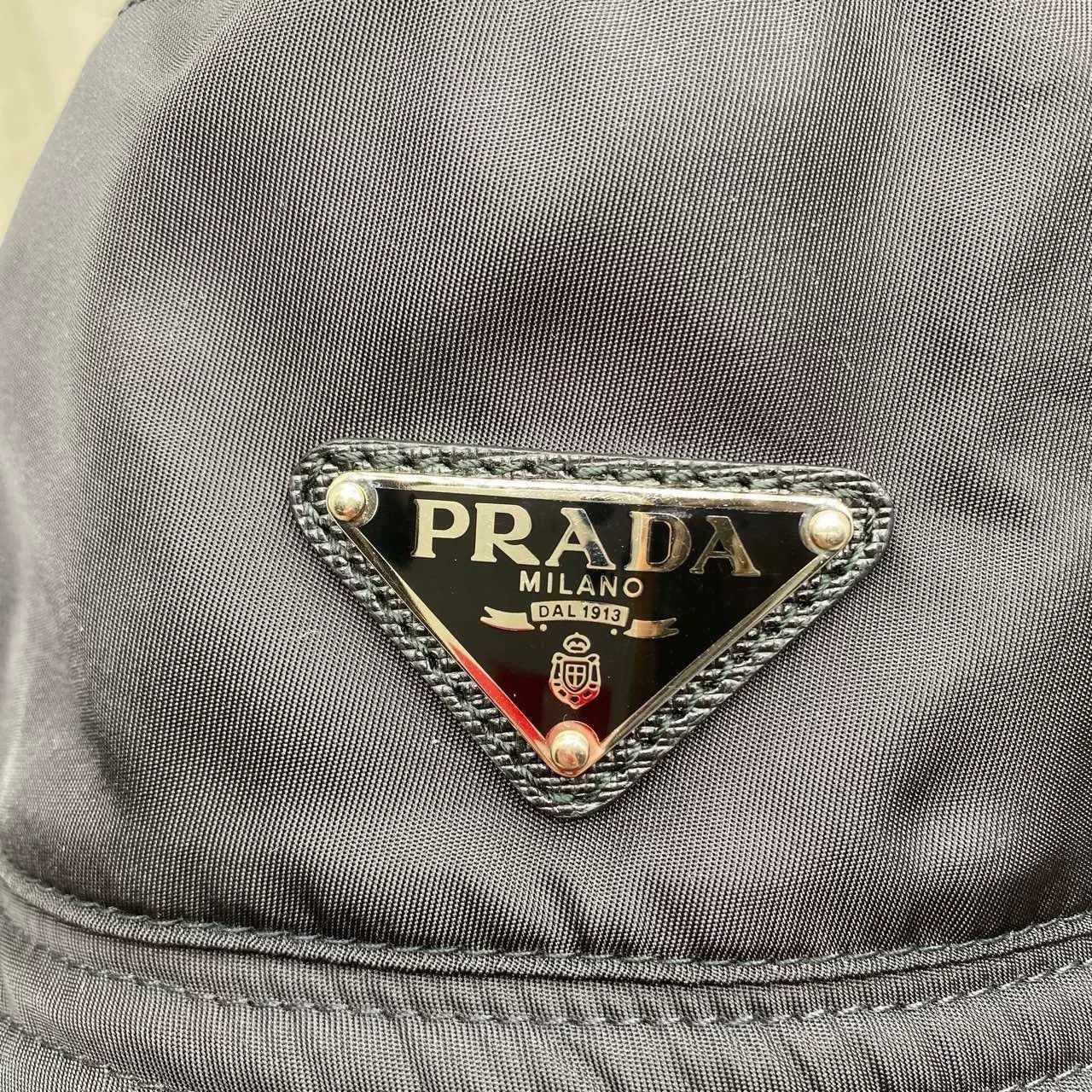 Prada Prada Black Bucket Hat Size ONE SIZE - 9 Thumbnail