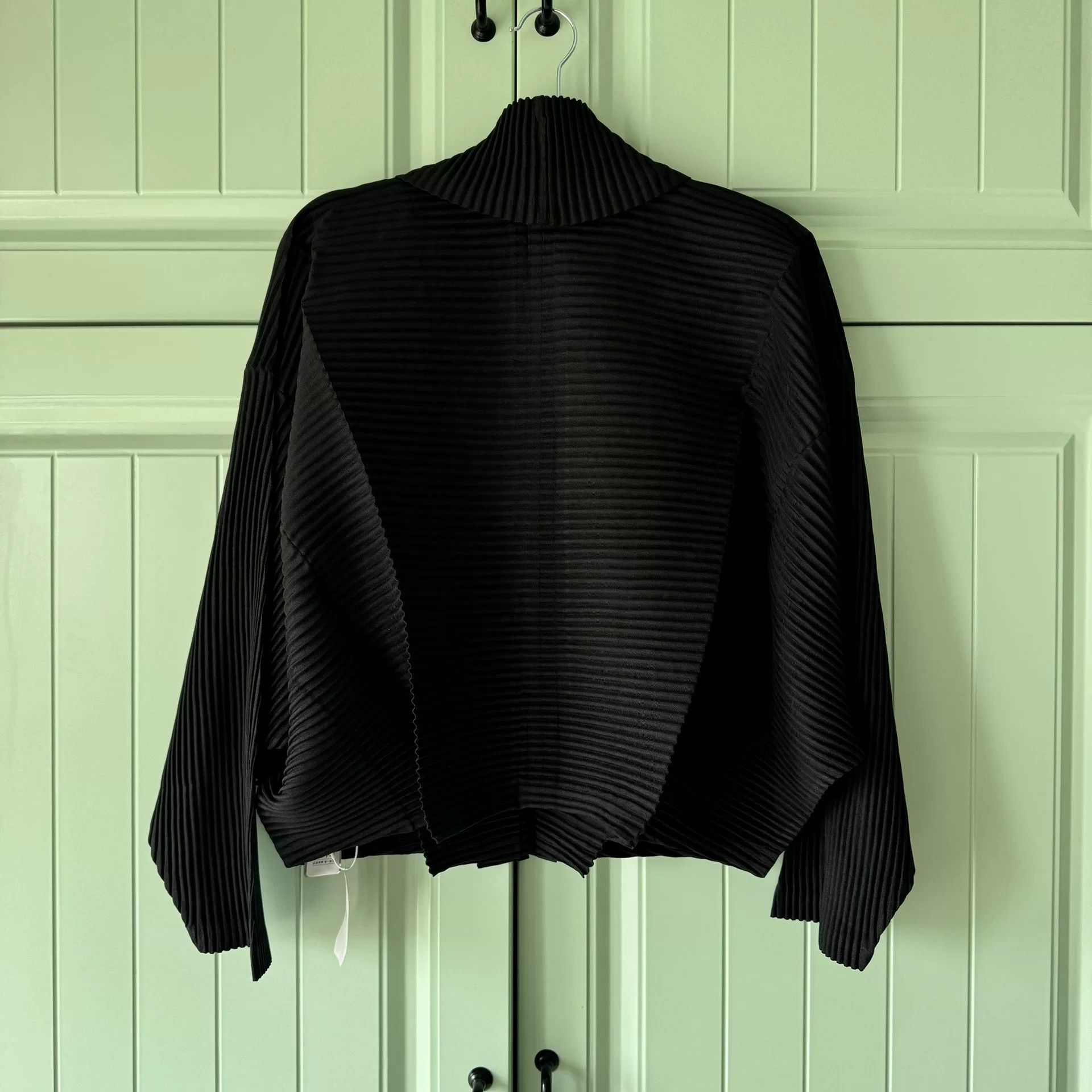 Issey Miyake ISSEY MIYAKE Black Pleated Coat Size M / US 6-8 / IT 42-44 - 2 Thumbnail