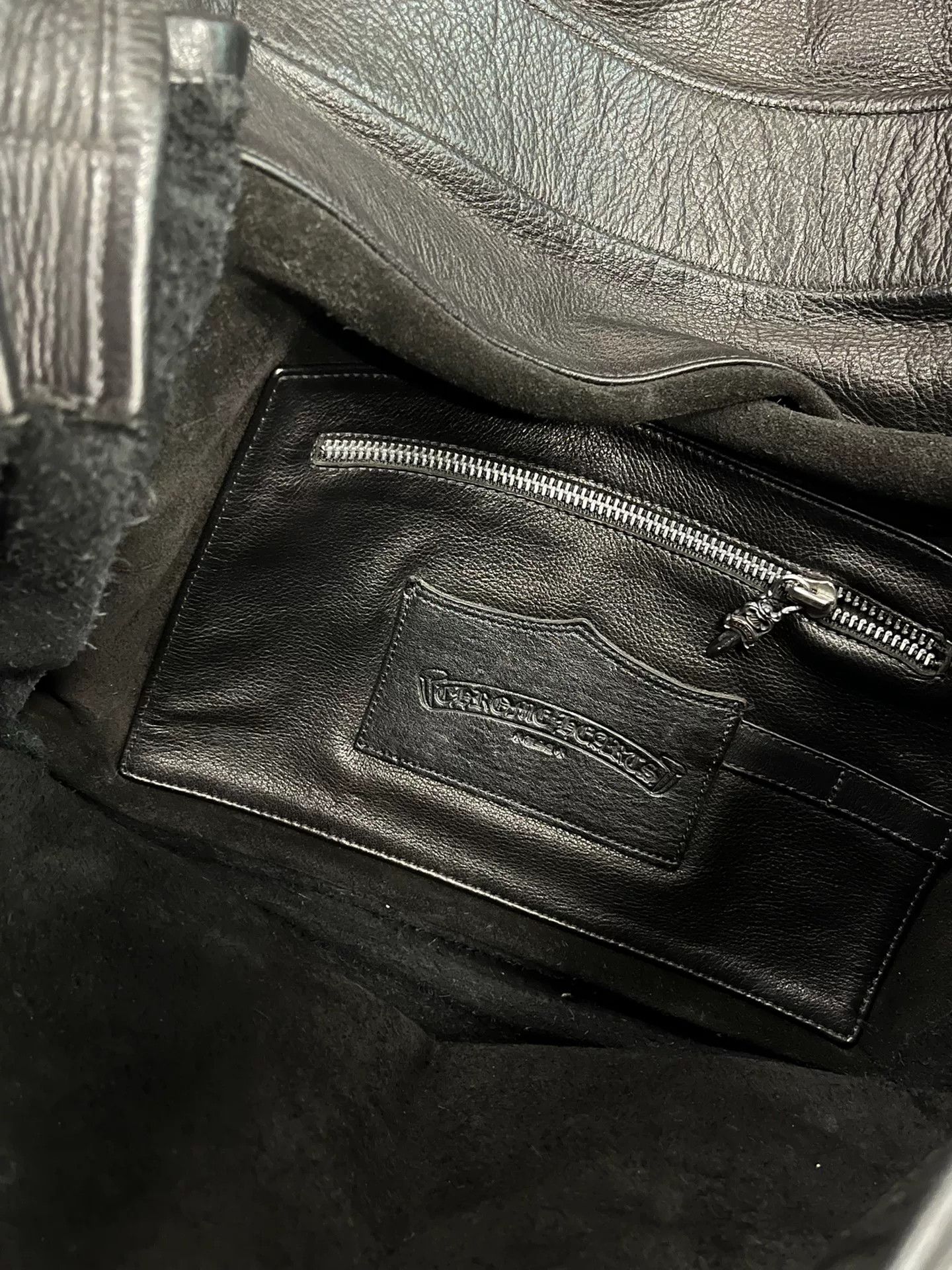 Chrome Hearts Chrome Hearts Black Leather Large Messenger Bag Size ONE SIZE - 4 Thumbnail