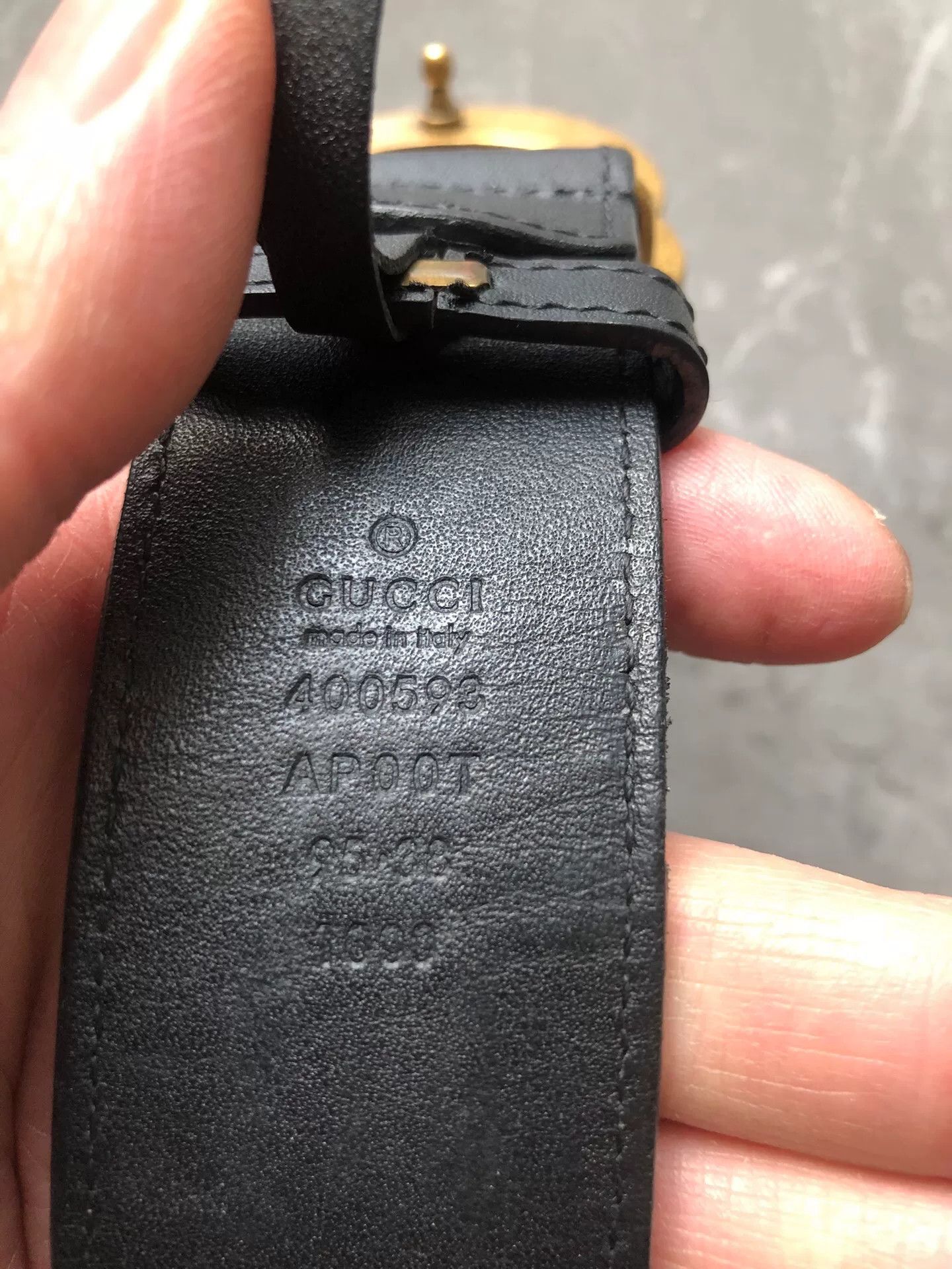 Gucci Gucci Classic Double G Gold Buckle Belt Size ONE SIZE - 7 Thumbnail