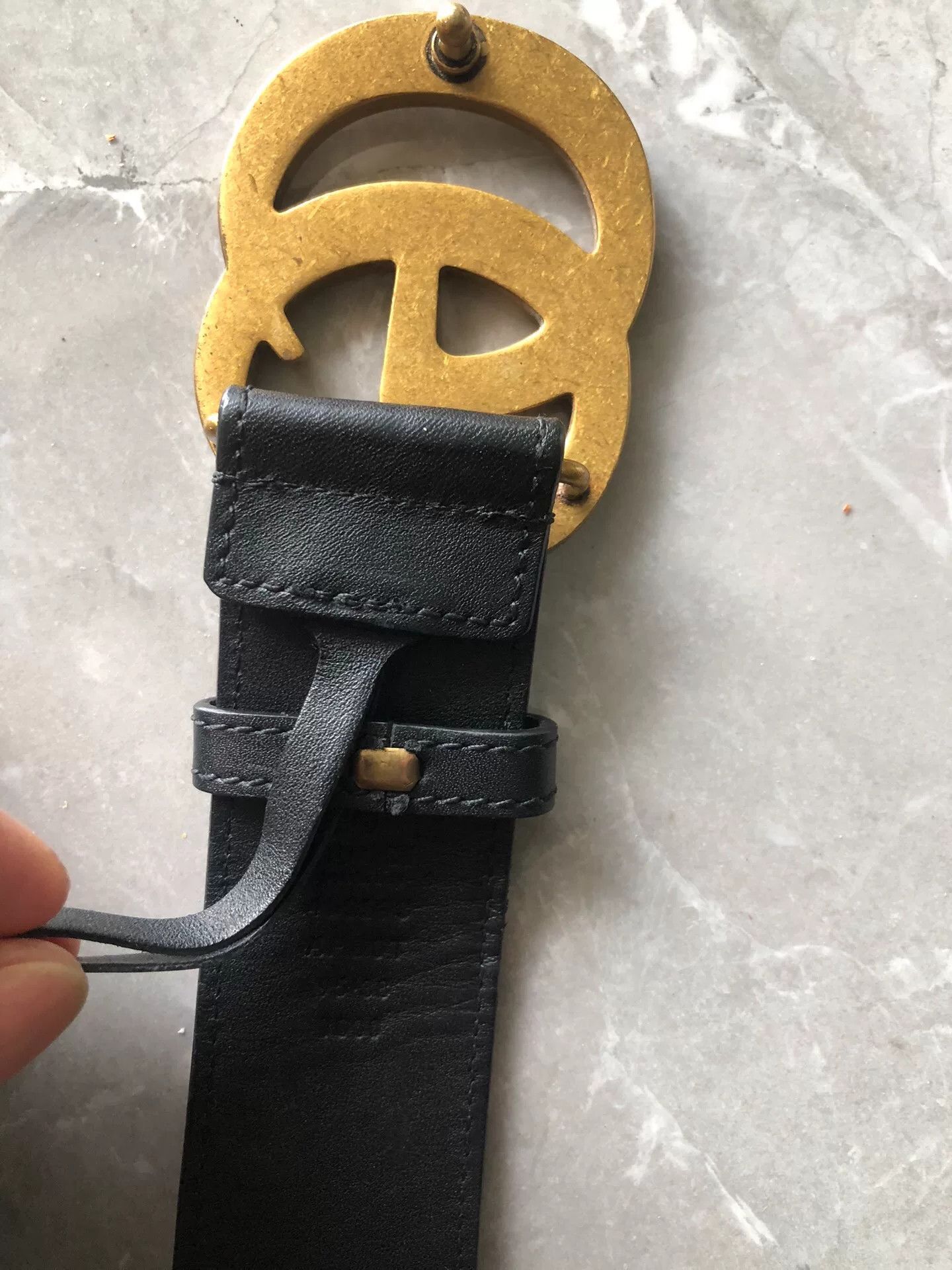 Gucci Gucci Classic Double G Gold Buckle Belt Size ONE SIZE - 6 Thumbnail