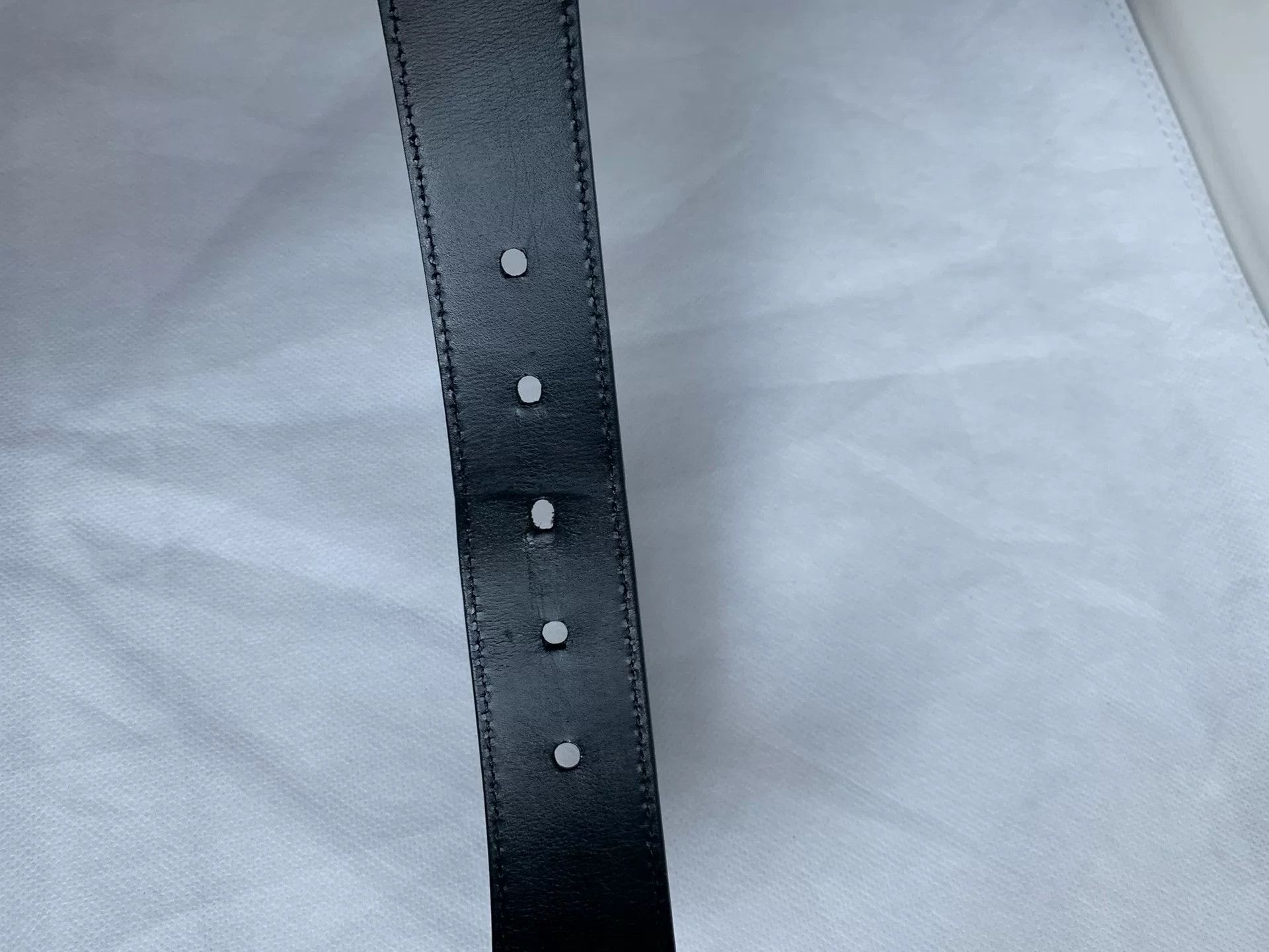Louis Vuitton Louis Vuitton Black Checker Belt Size ONE SIZE - 4 Thumbnail
