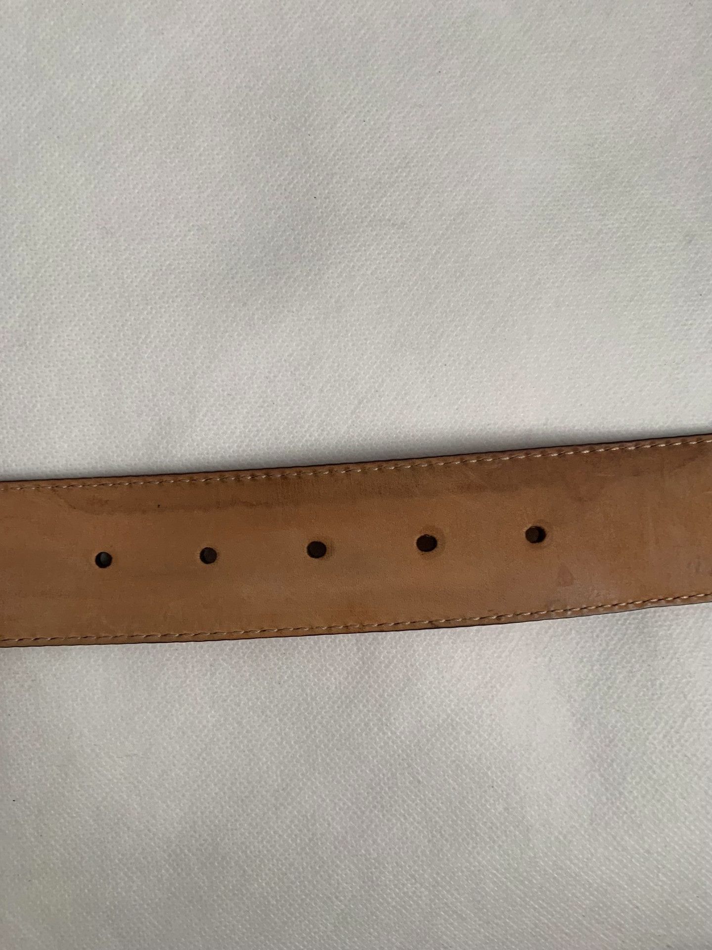 Gucci Gucci Red Double G Gold Buckle Belt Size ONE SIZE - 4 Thumbnail