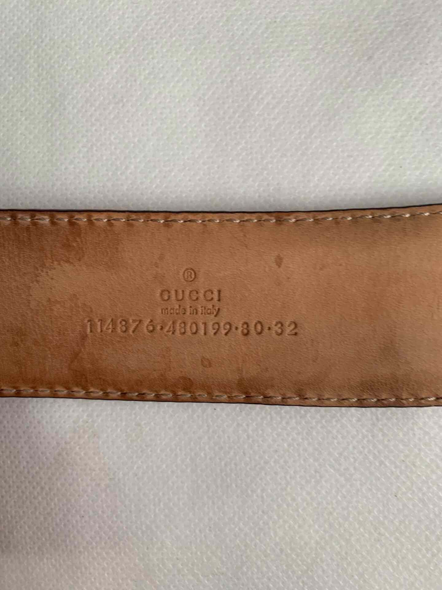 Gucci Gucci Red Double G Gold Buckle Belt Size ONE SIZE - 3 Thumbnail