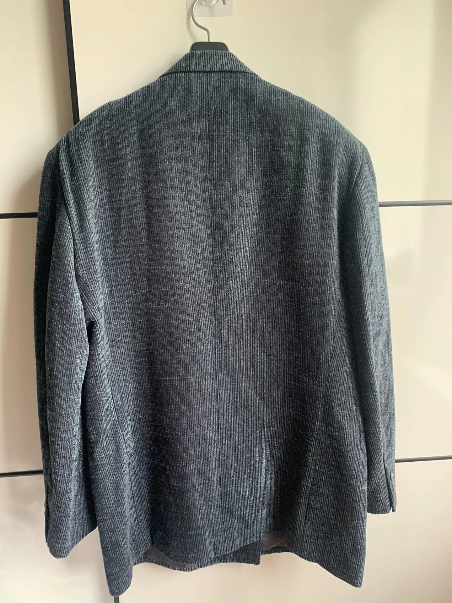 Burberry Burberry Gray Double-Breasted Wool Blazer Size US M / EU 48-50 / 2 - 2 Thumbnail