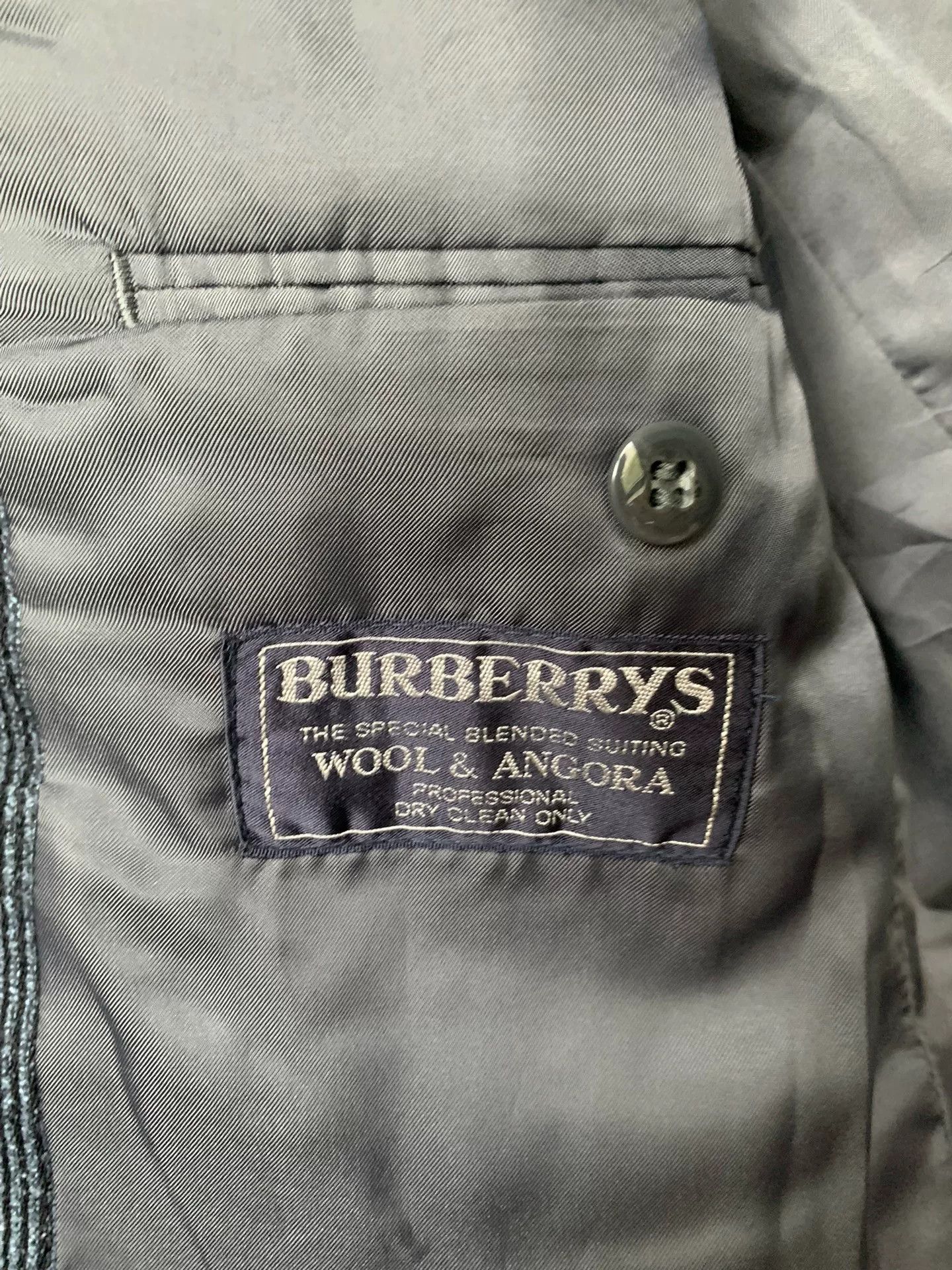 Burberry Burberry Gray Double-Breasted Wool Blazer Size US M / EU 48-50 / 2 - 4 Thumbnail
