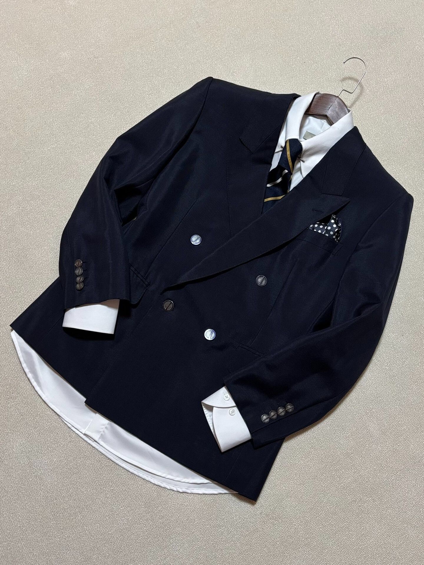 Dior Dior Men's Double-Breasted Wool Suit Size US M / EU 48-50 / 2 - 2 Thumbnail